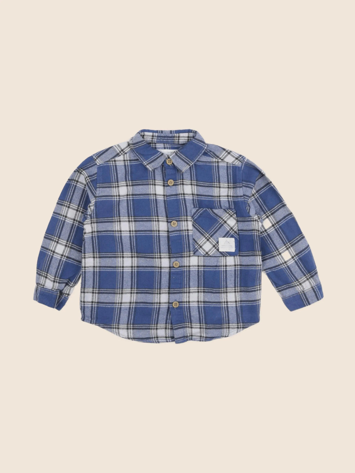 Zara - chemise bleu - 2/3 ans
