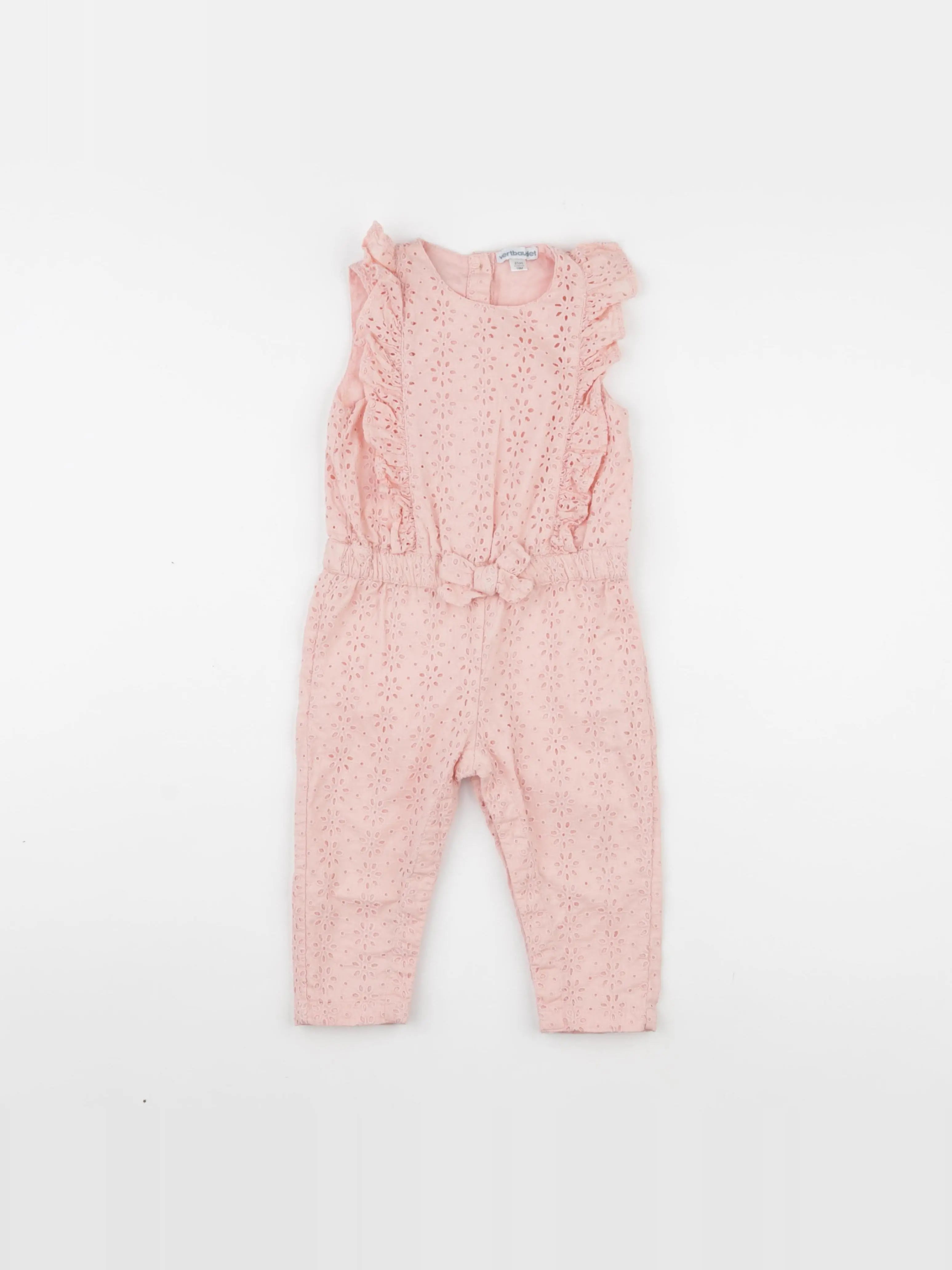 Vertbaudet - combinaison rose - 18 mois