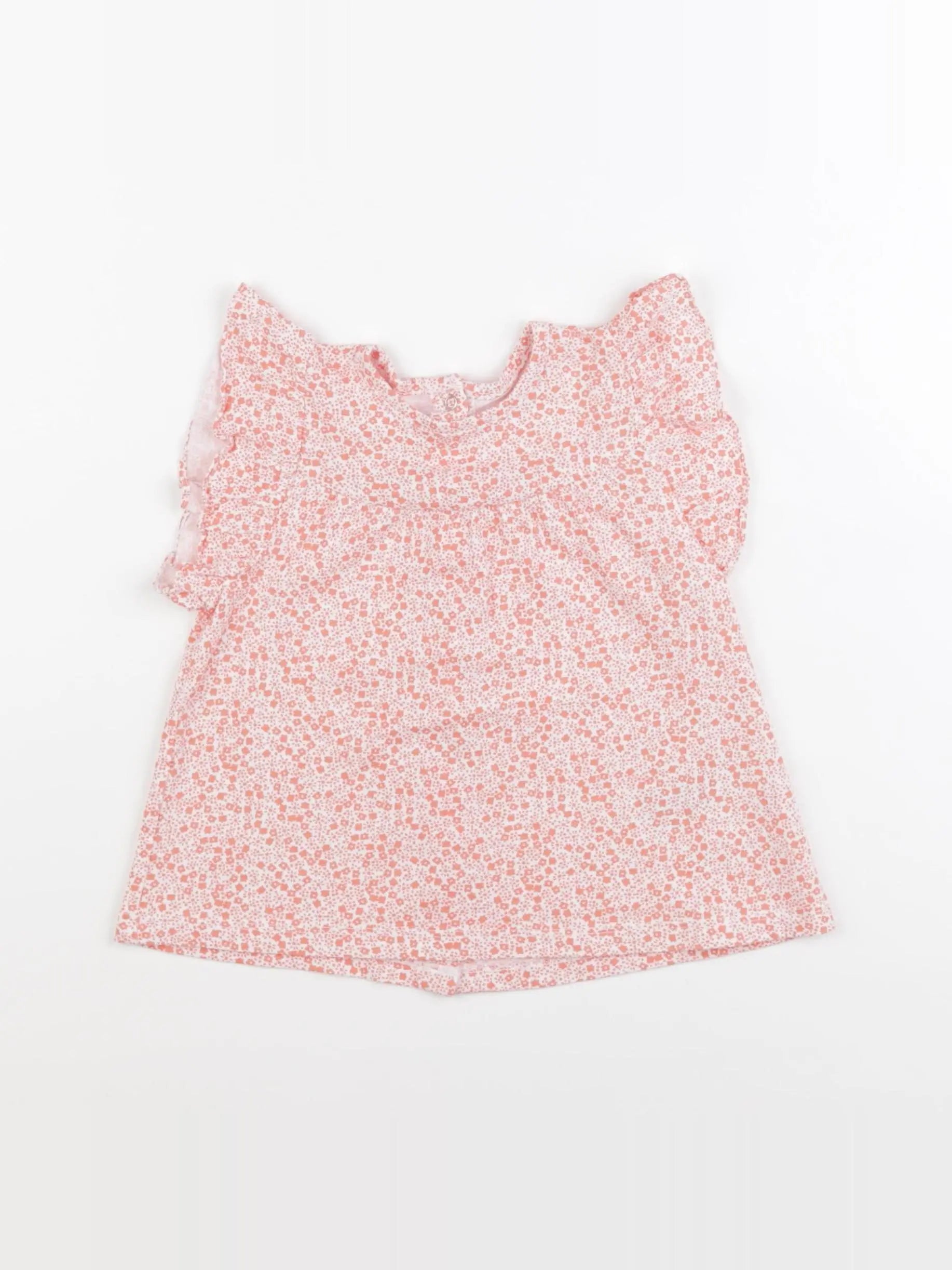 Vertbaudet - tee-shirt blanc, rose - 36 mois