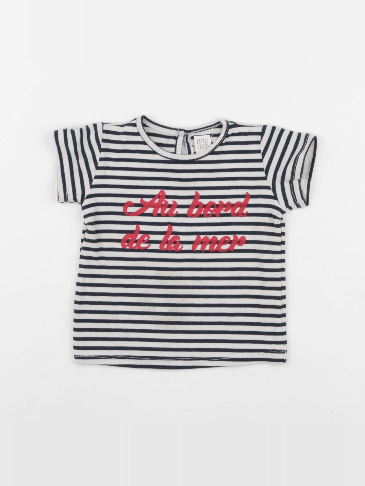 Little Celebs - tee-shirt blanc, bleu - 12 mois