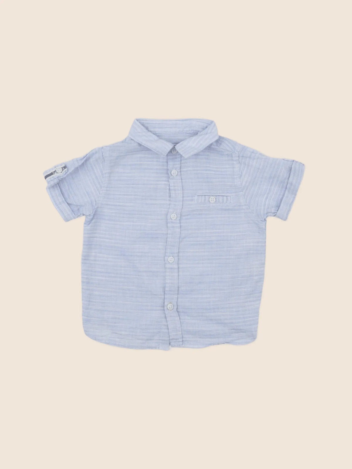 Zara - chemise bleu - 6/9 mois