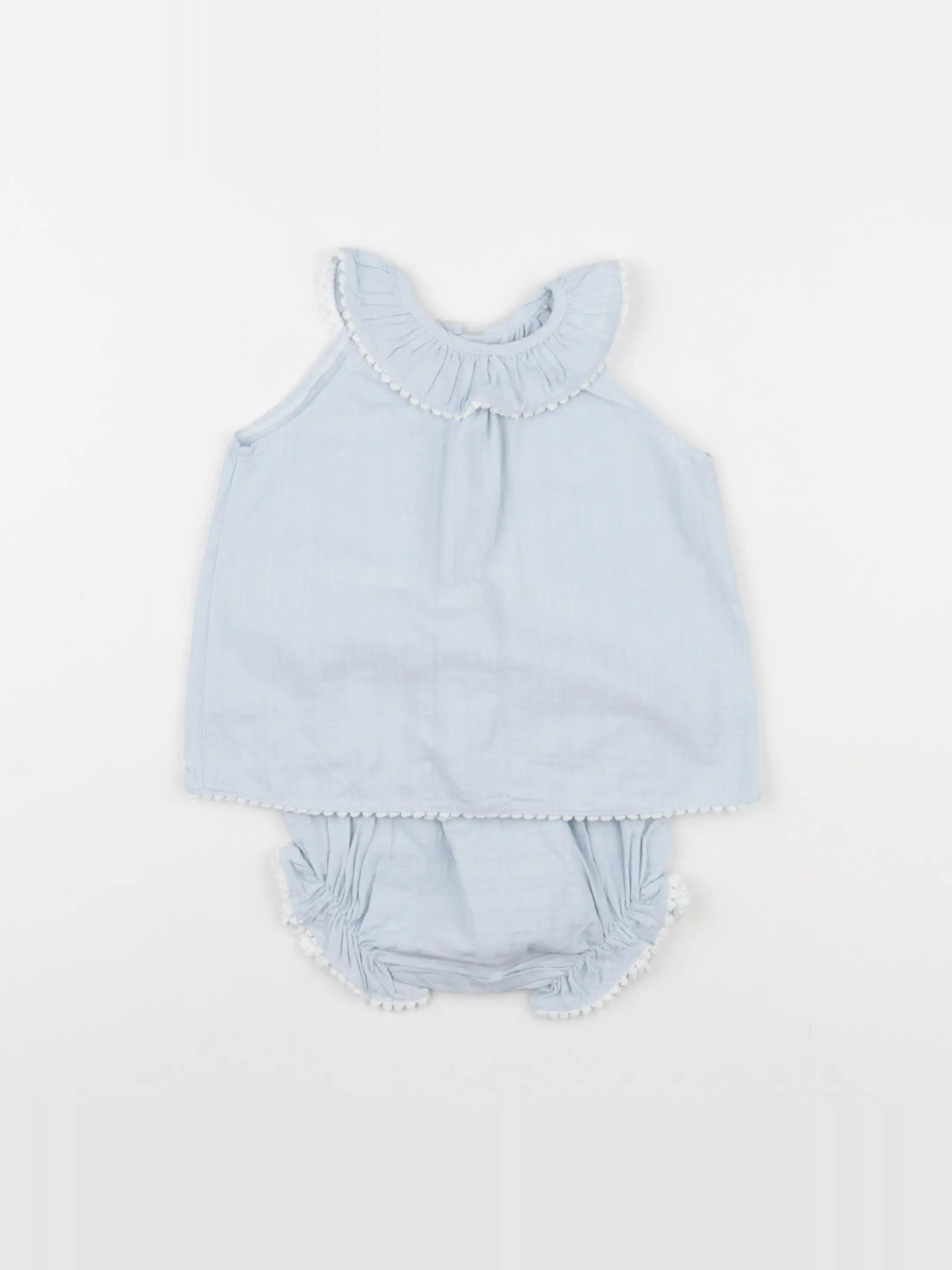 Lola Palacios - ensemble bleu - 12 mois