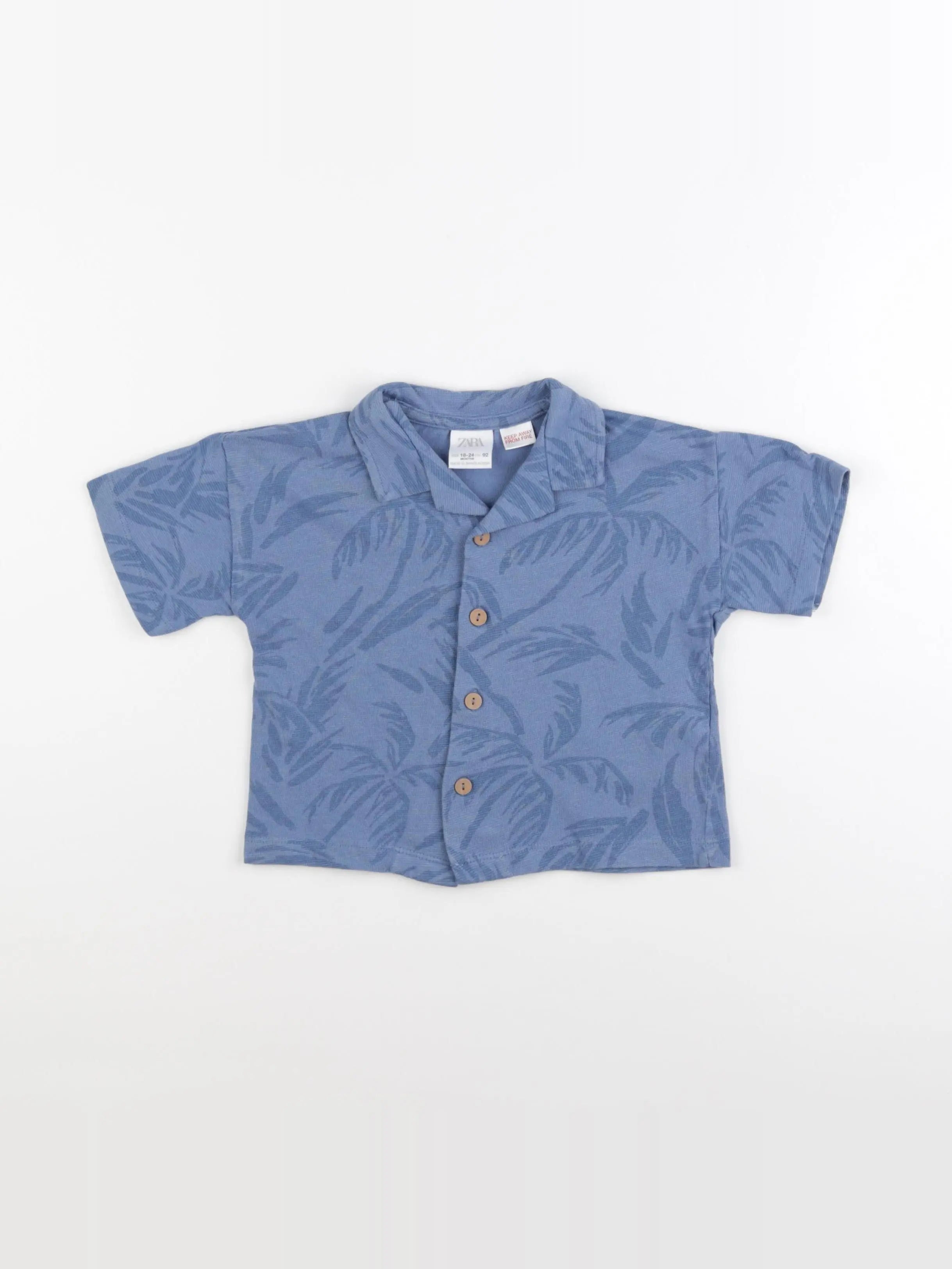 Zara - chemise bleu - 18/24 mois