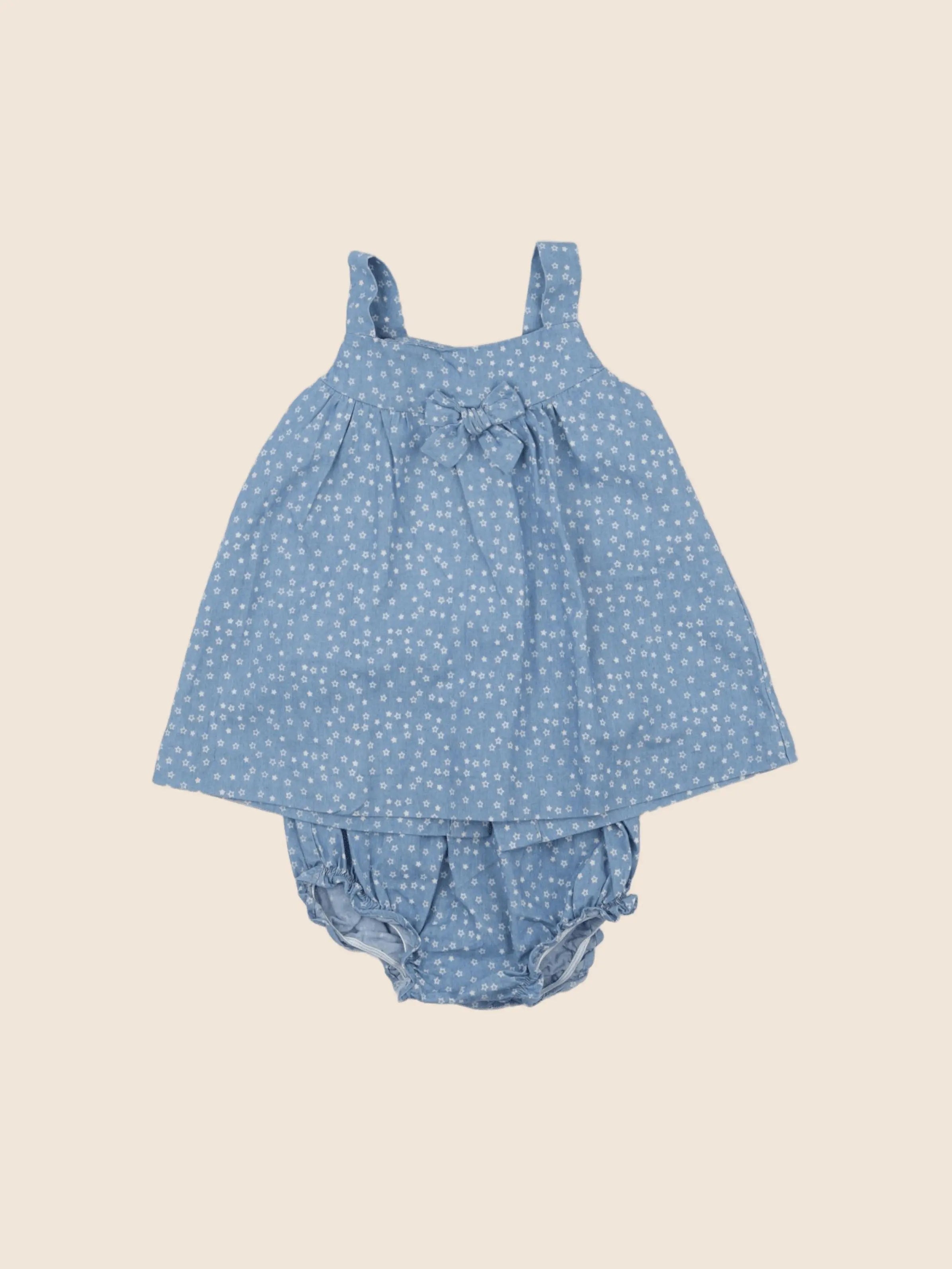 Lola Palacios - robe bleu - 12 mois