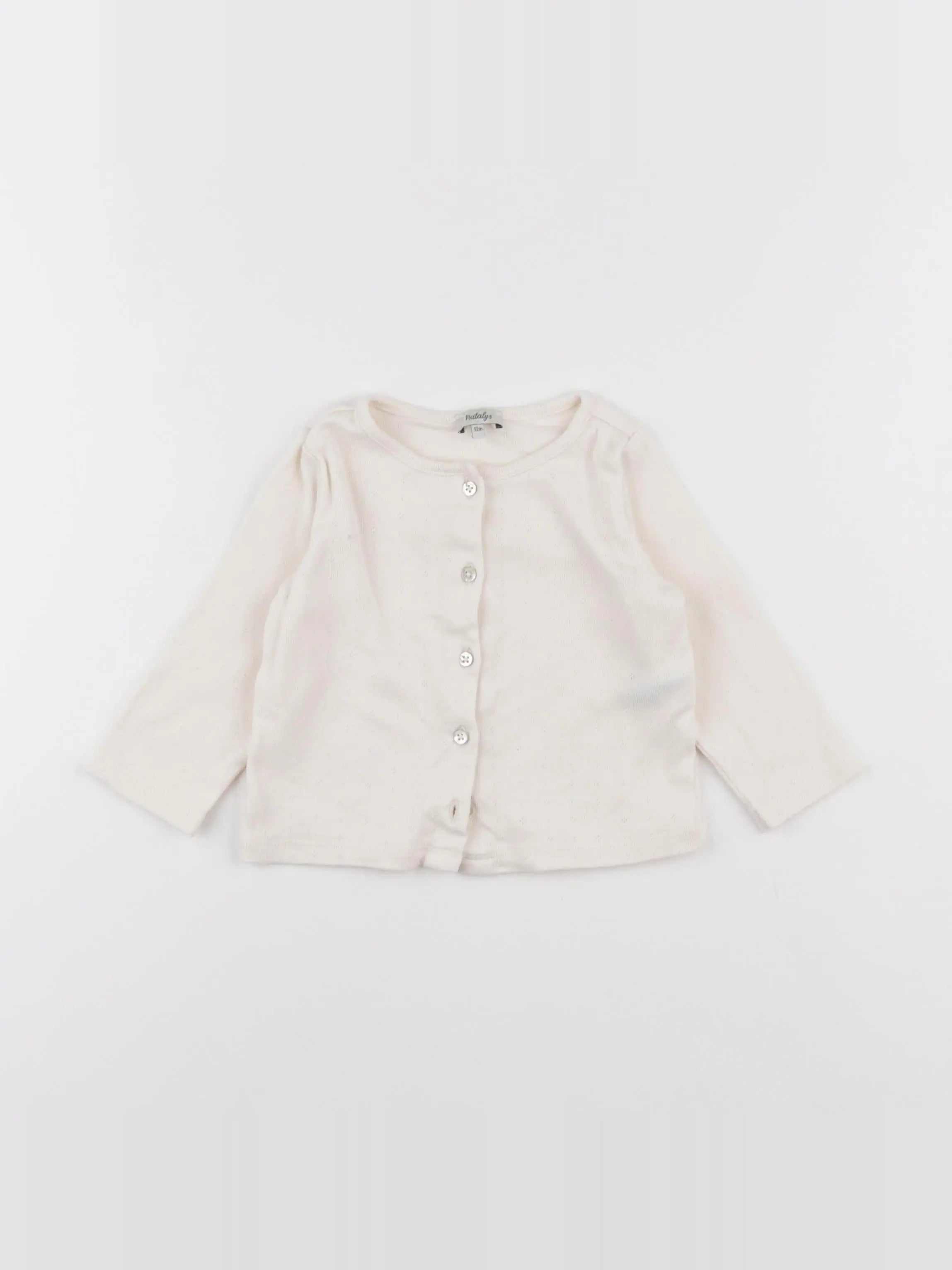 Natalys - gilet beige - 12 mois