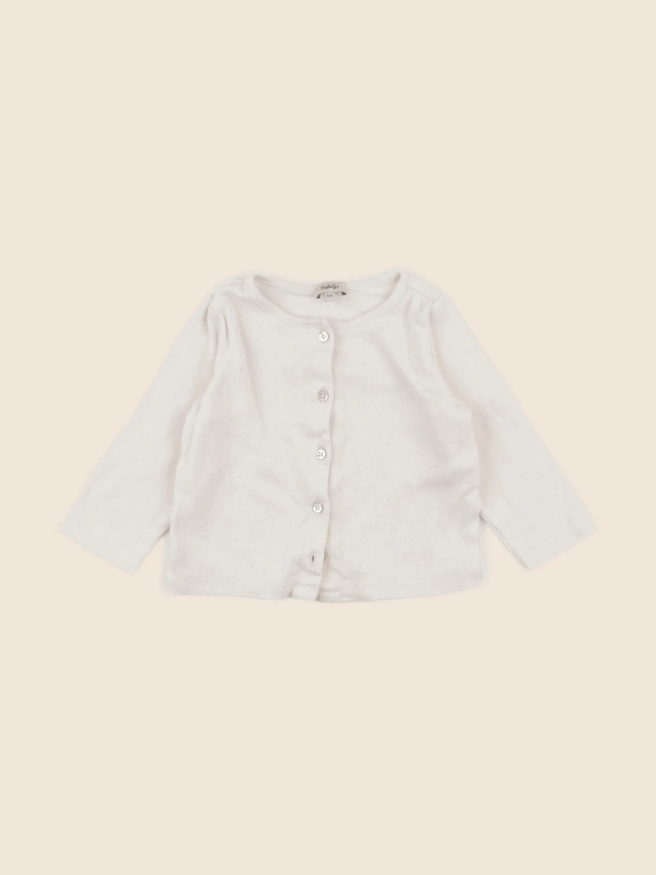 Natalys - gilet beige - 12 mois