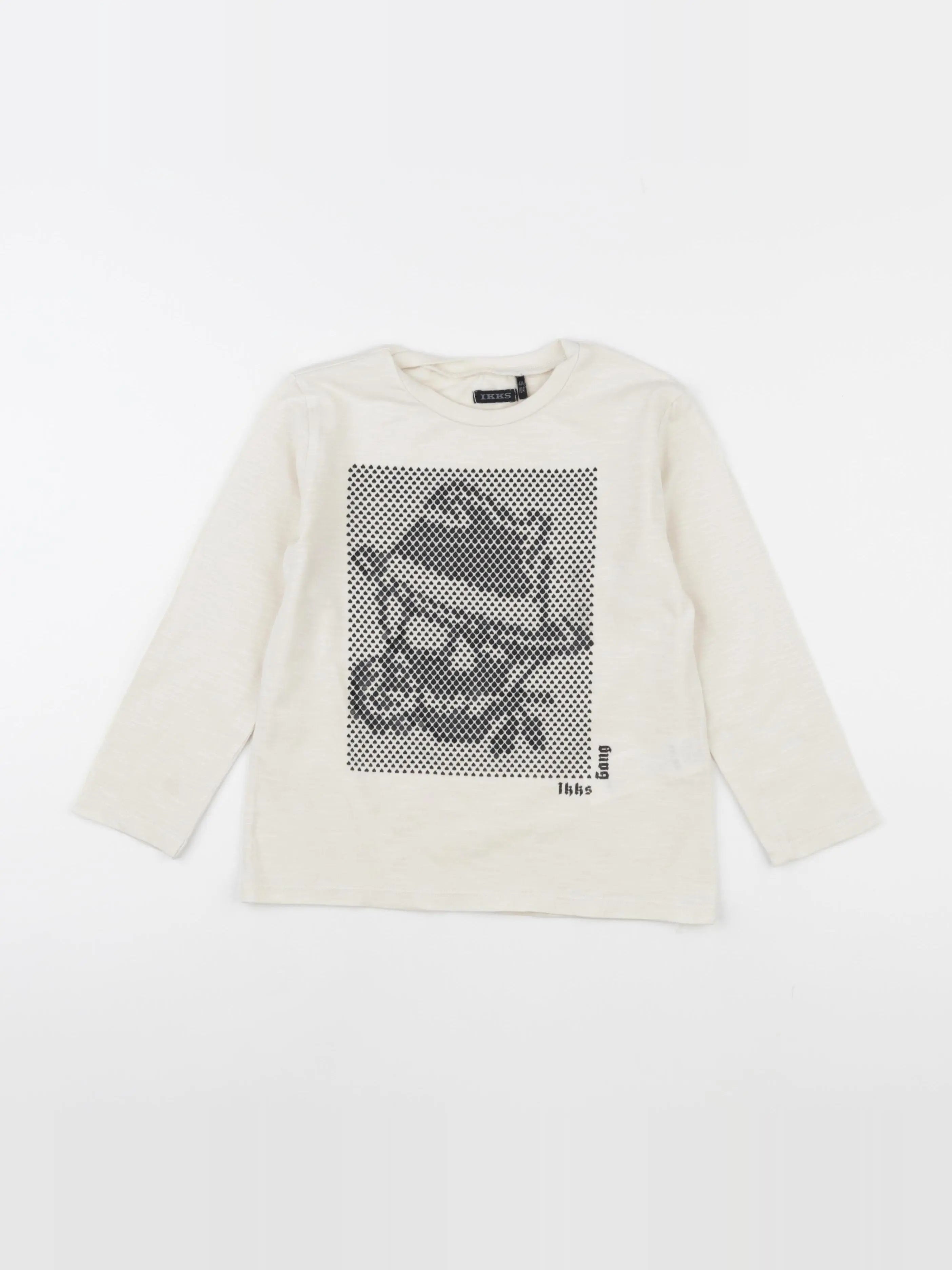 IKKS - tee-shirt beige - 4 ans