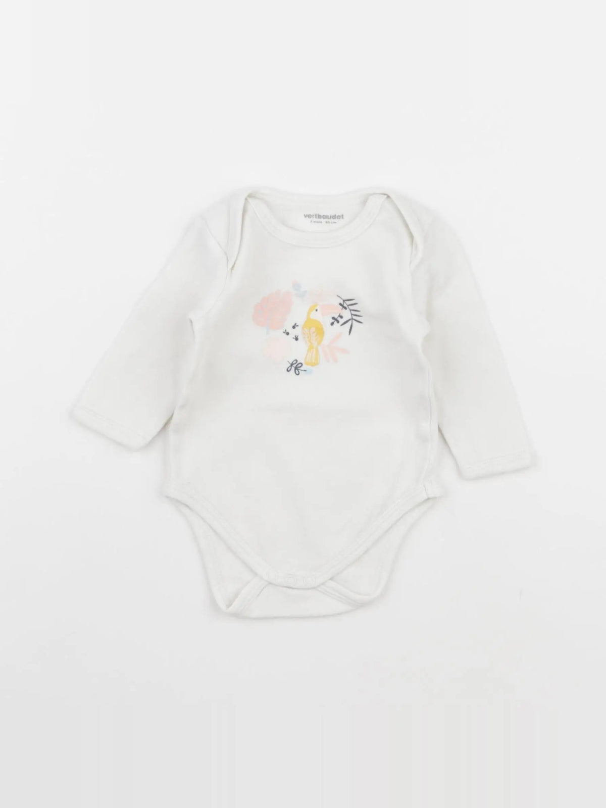 Vertbaudet - body blanc - 3 mois