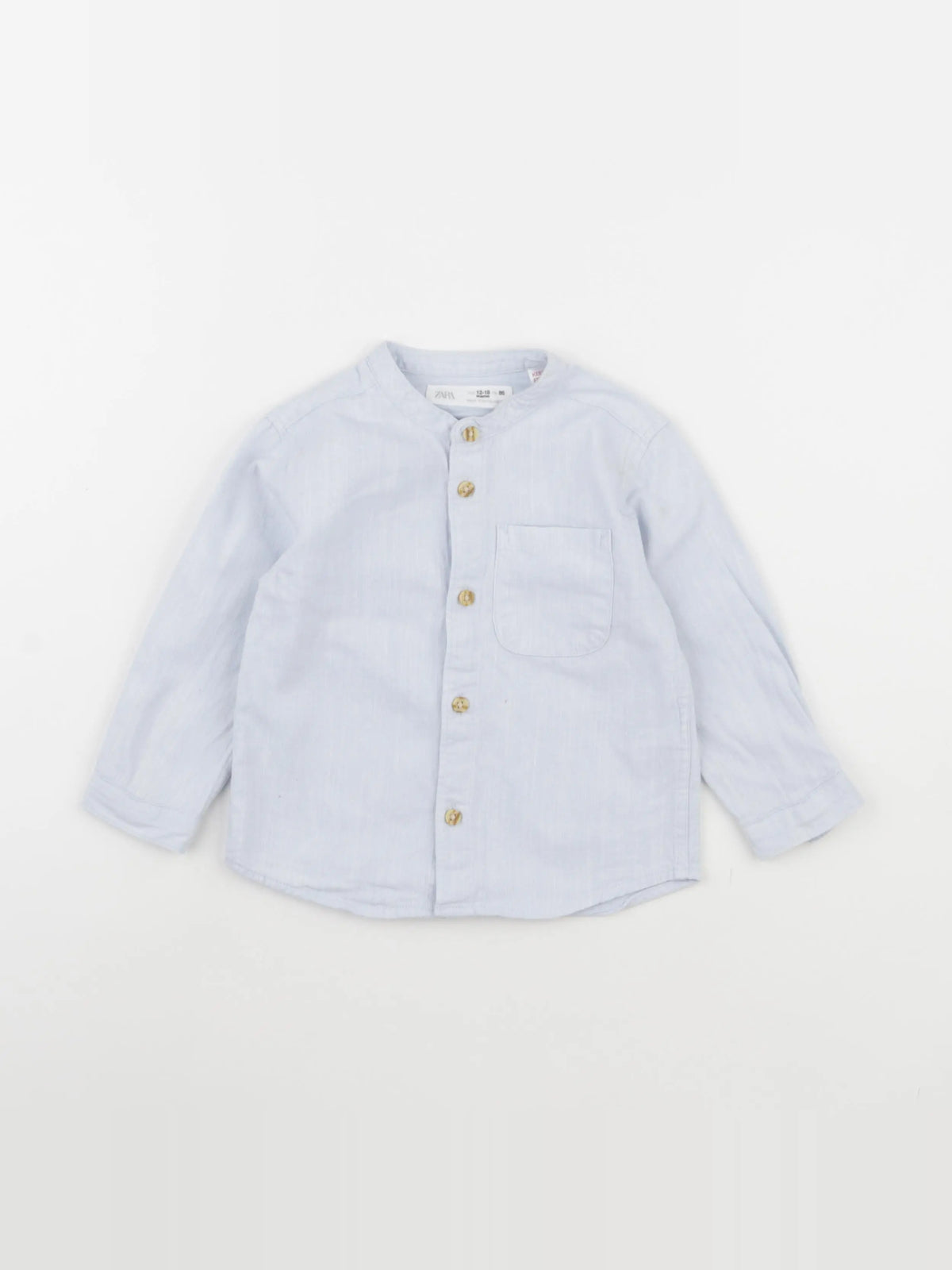 Zara - chemise bleu - 12/18 mois