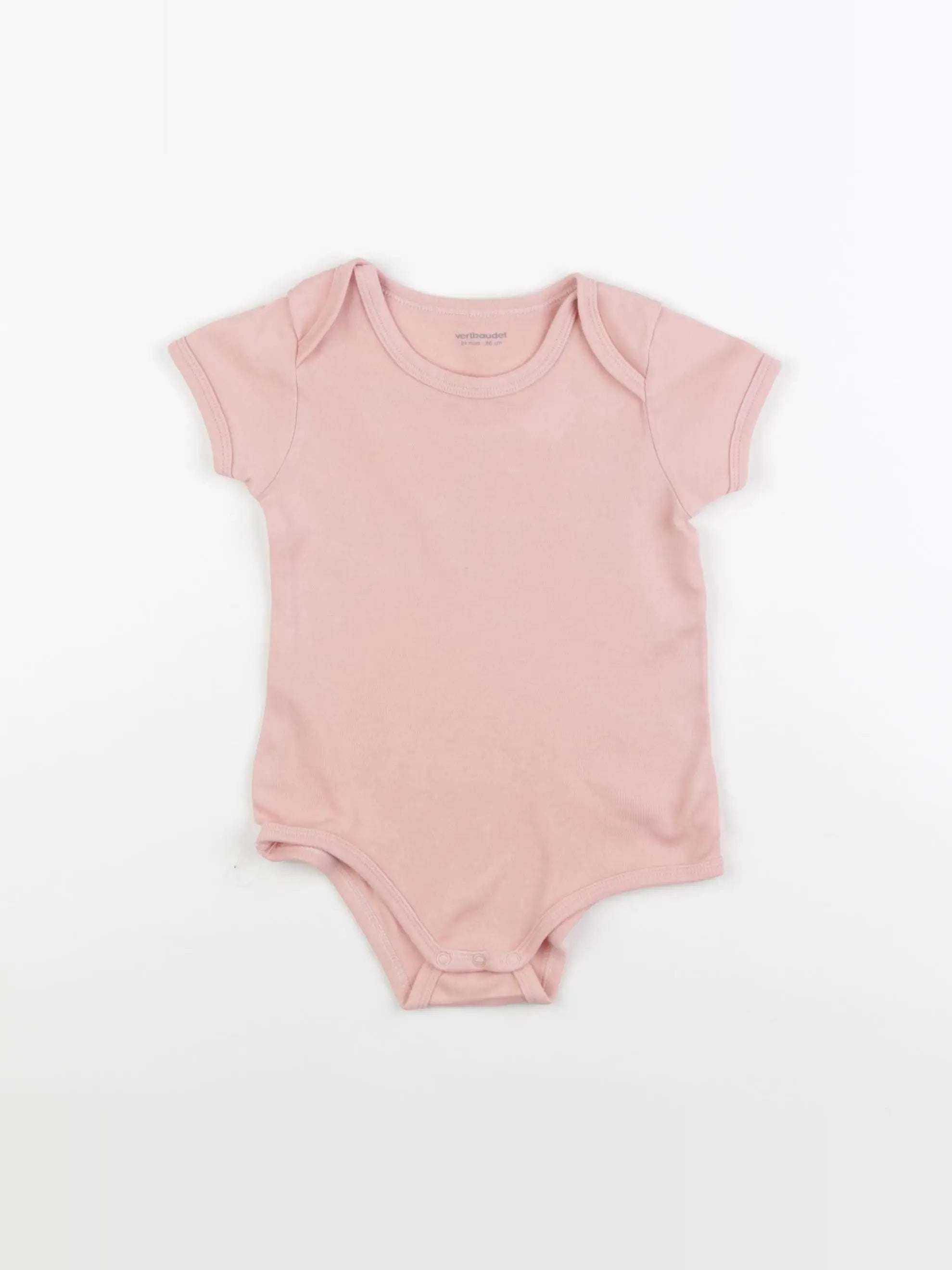 Vertbaudet - body rose - 24 mois