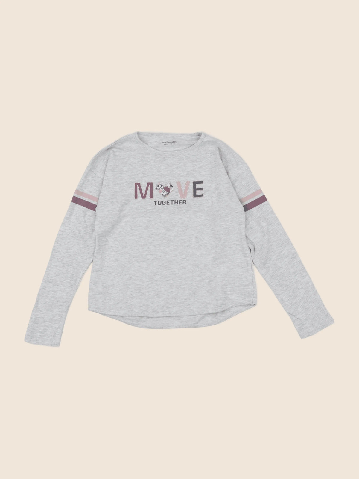 Vertbaudet - tee-shirt gris - 8 ans