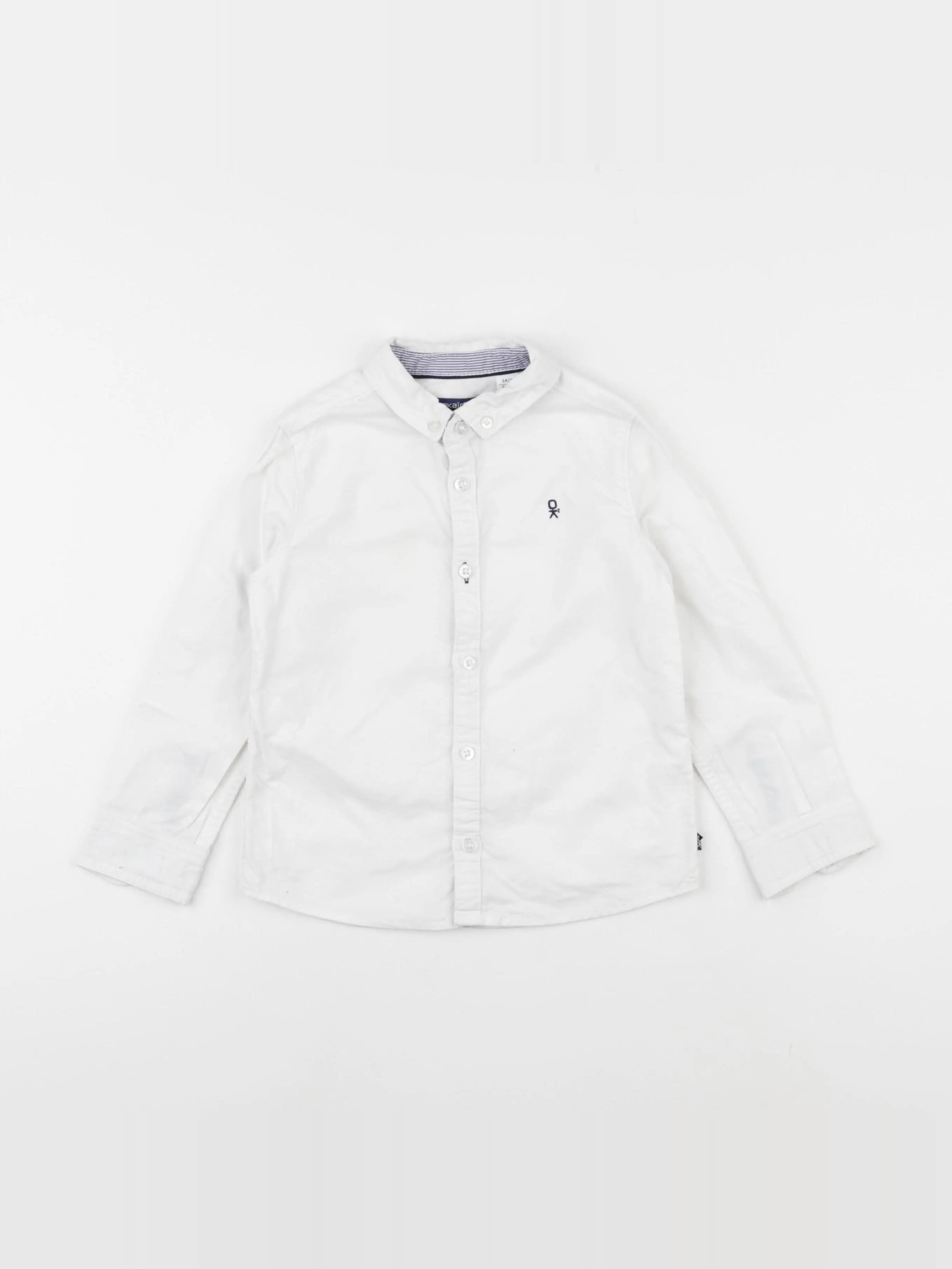 Okaidi - chemise blanc - 3 ans