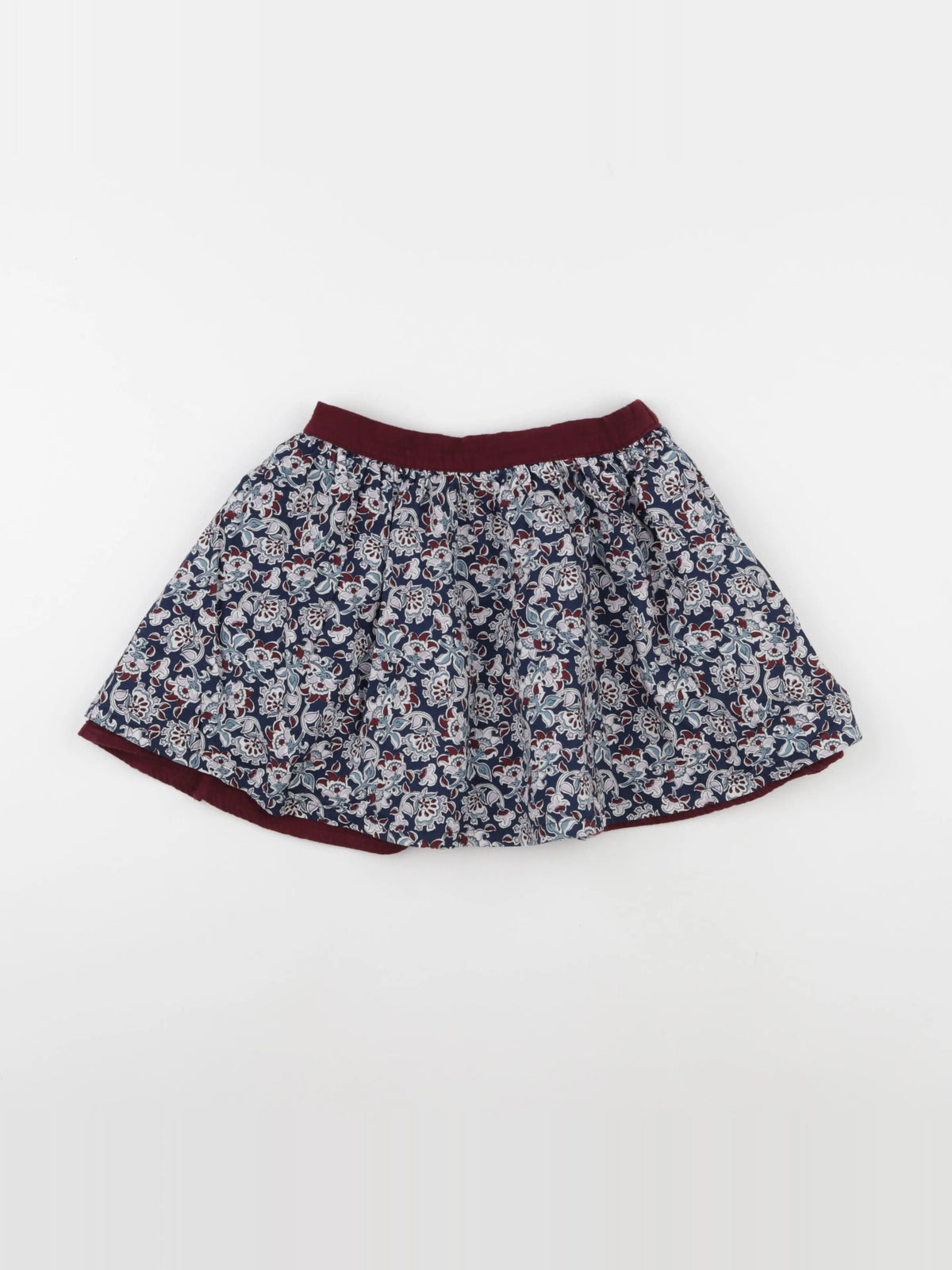 Vertbaudet - jupe réversible rouge - 9 ans