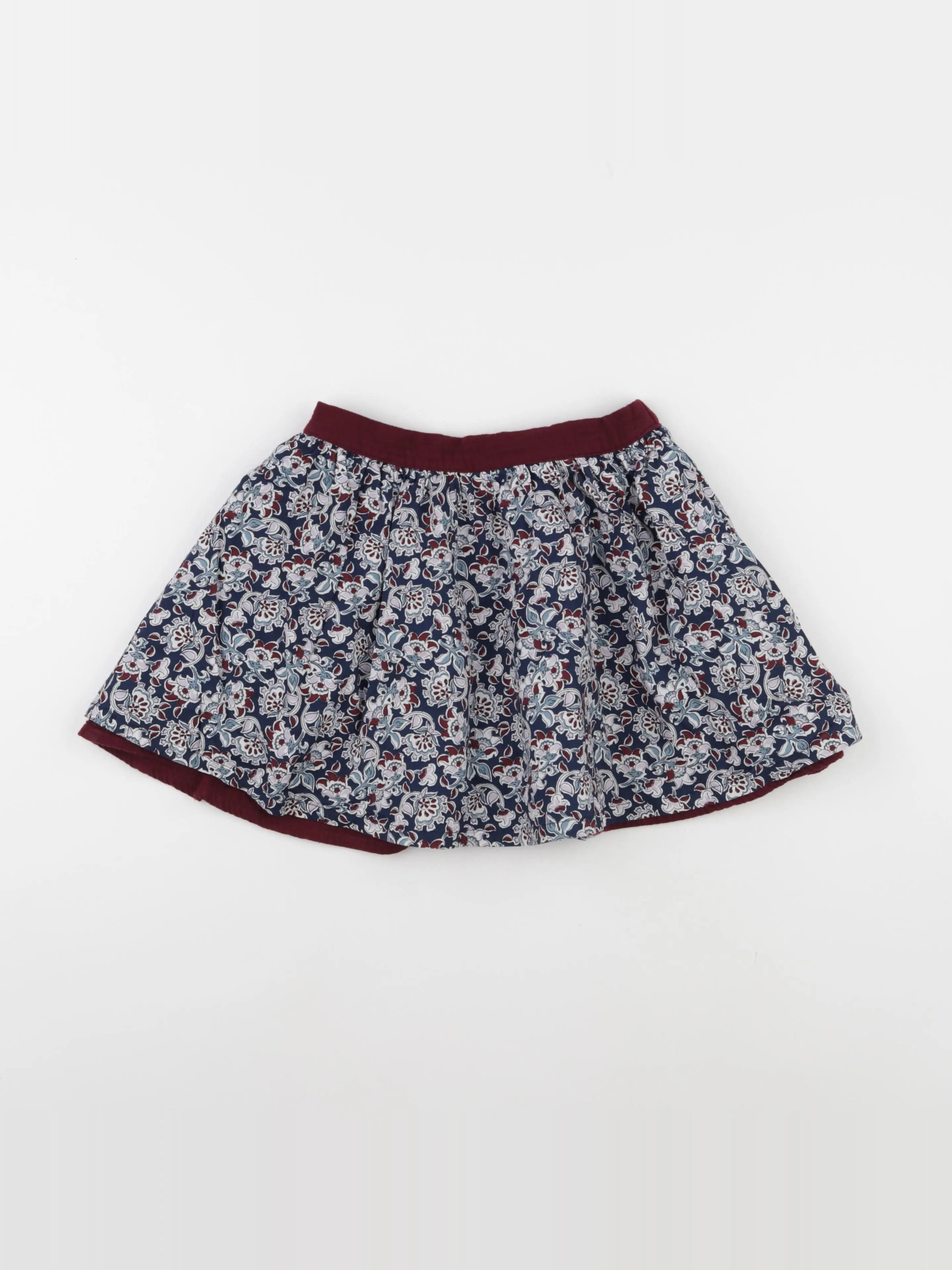 Vertbaudet - jupe réversible rouge - 9 ans