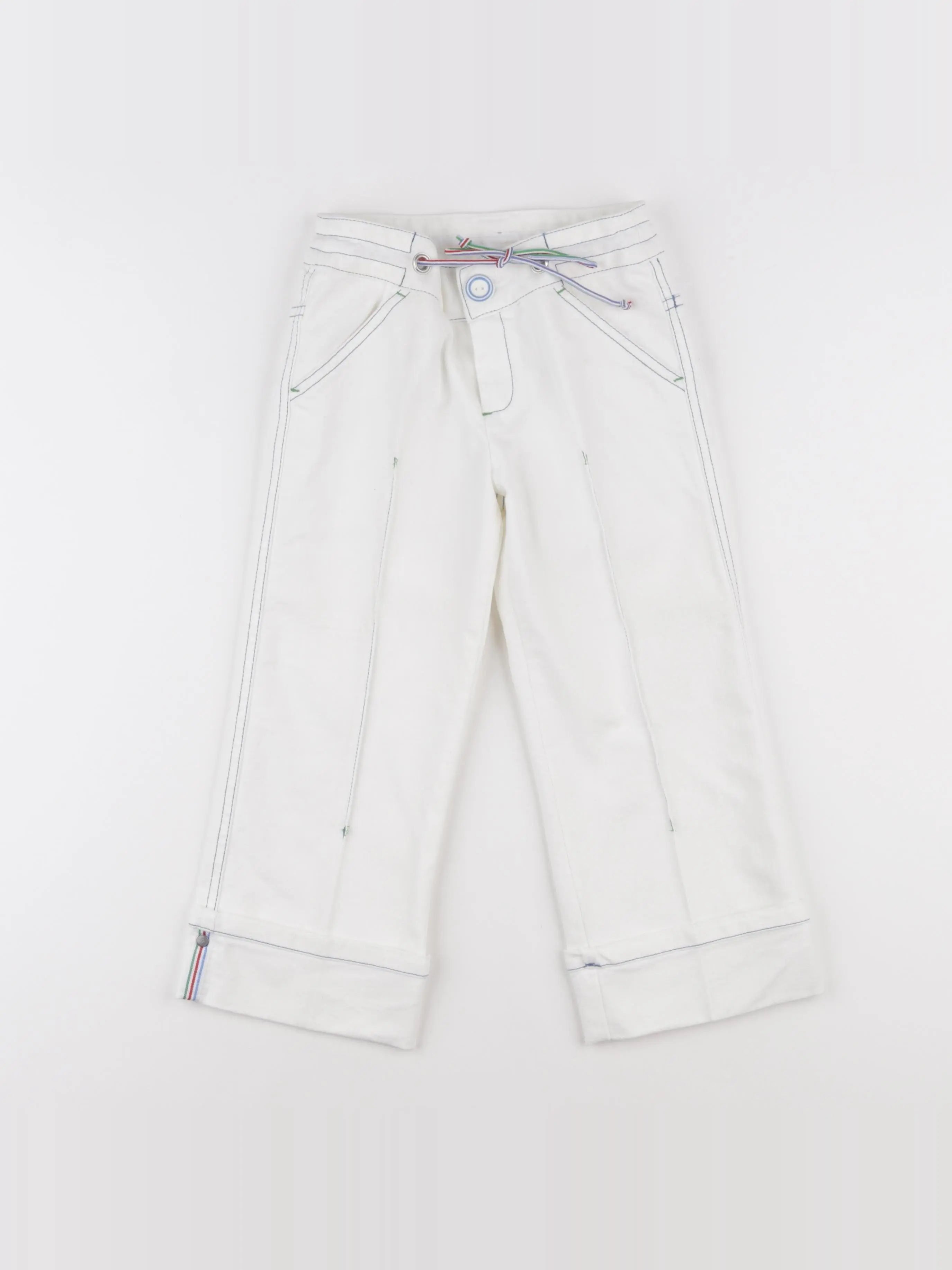 Vintage - pantacourt blanc - 6 ans