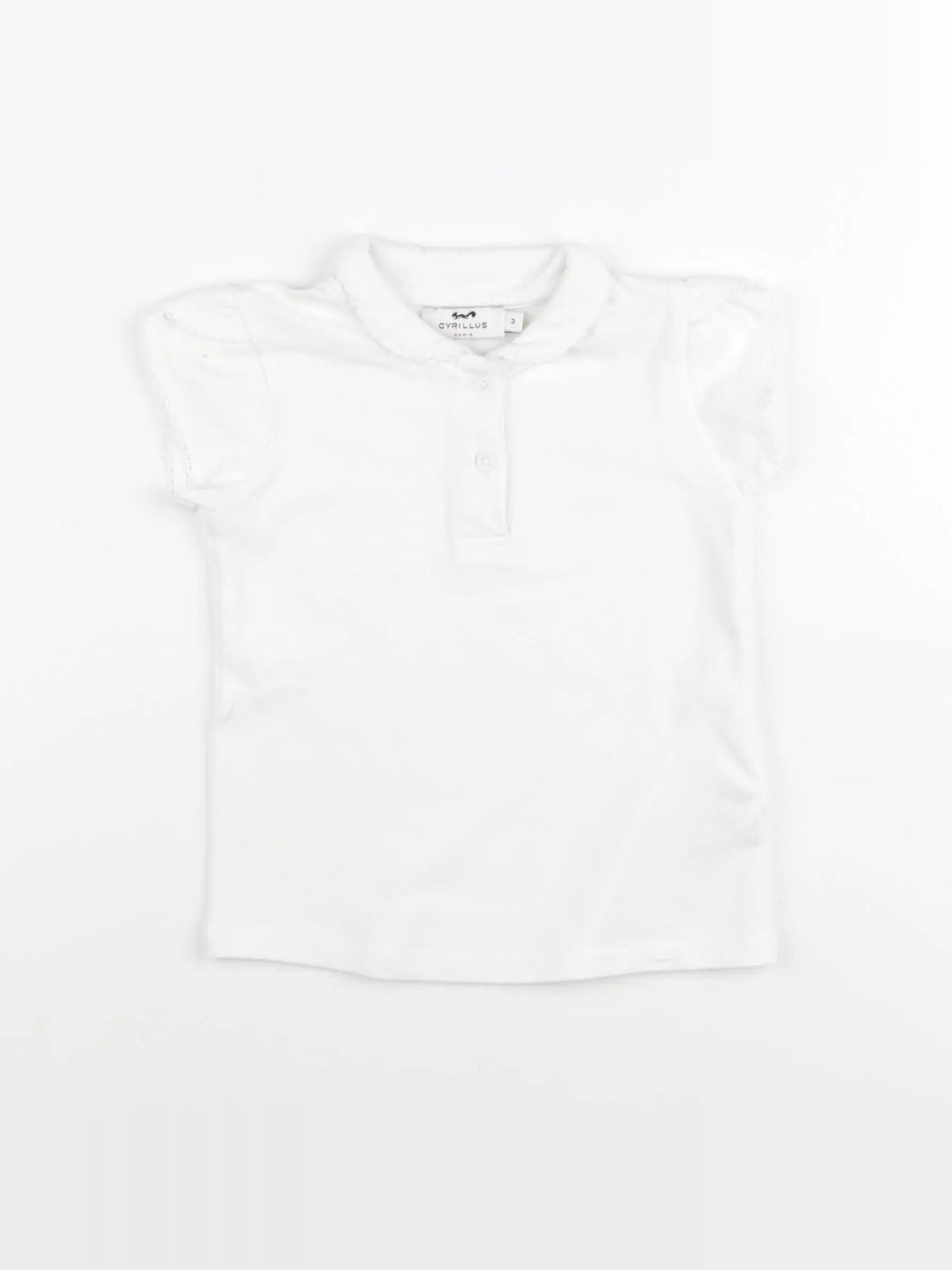 Cyrillus - polo blanc - 3 ans
