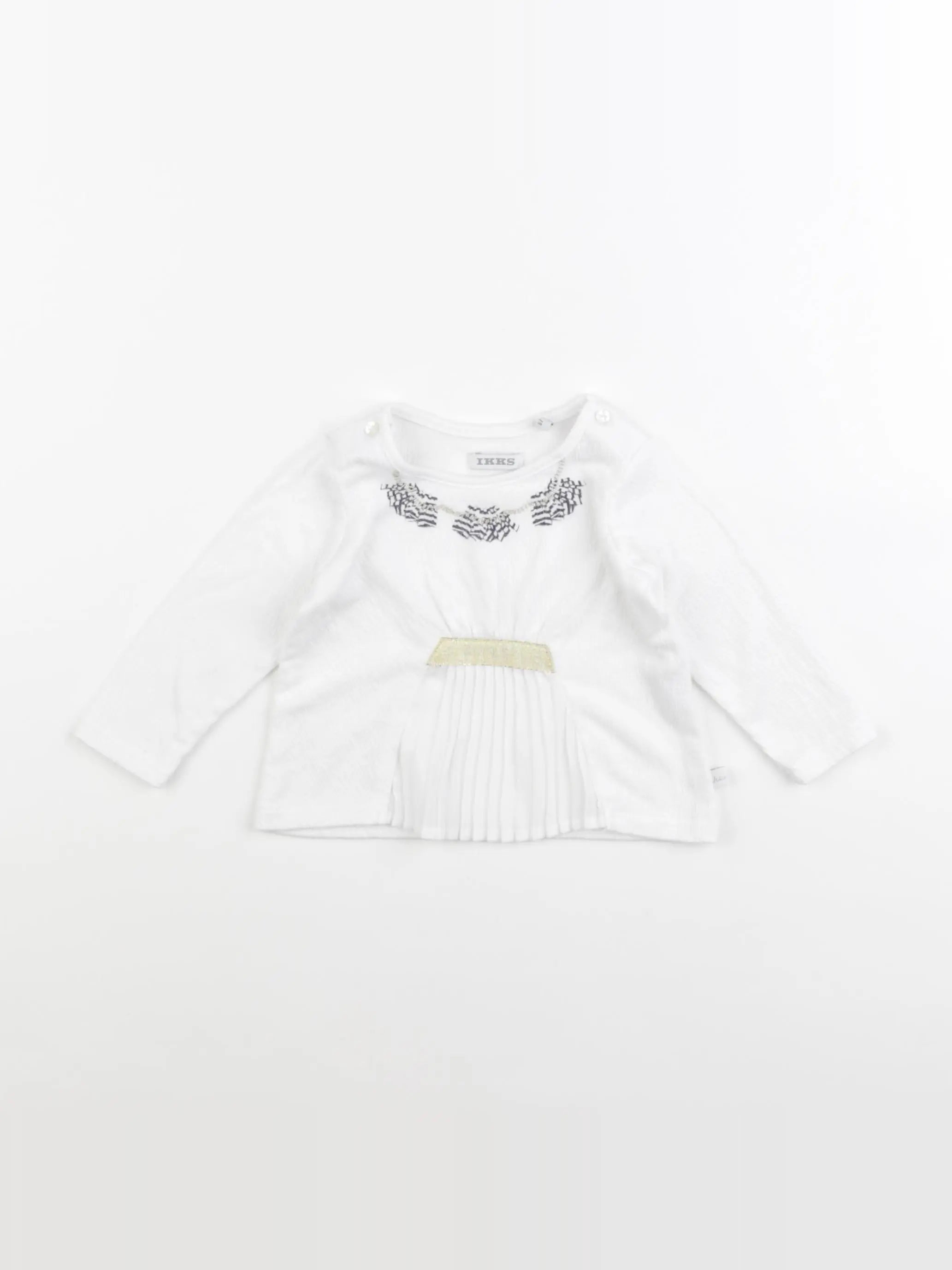 IKKS - tee-shirt blanc - 6 mois