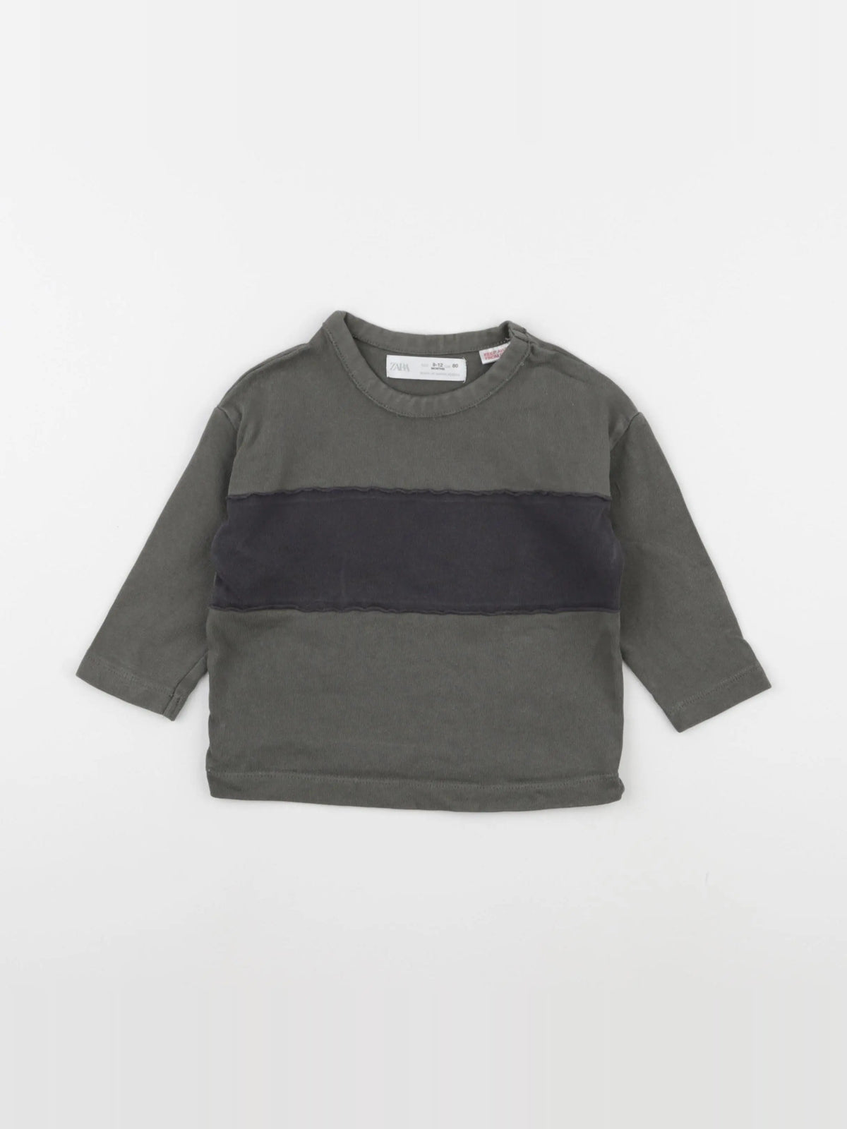 Zara - tee-shirt vert - 9/12 mois