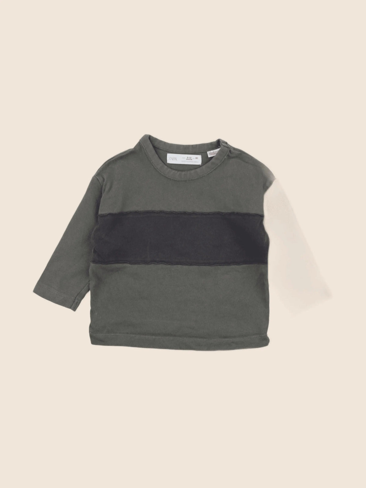 Zara - tee-shirt vert - 9/12 mois