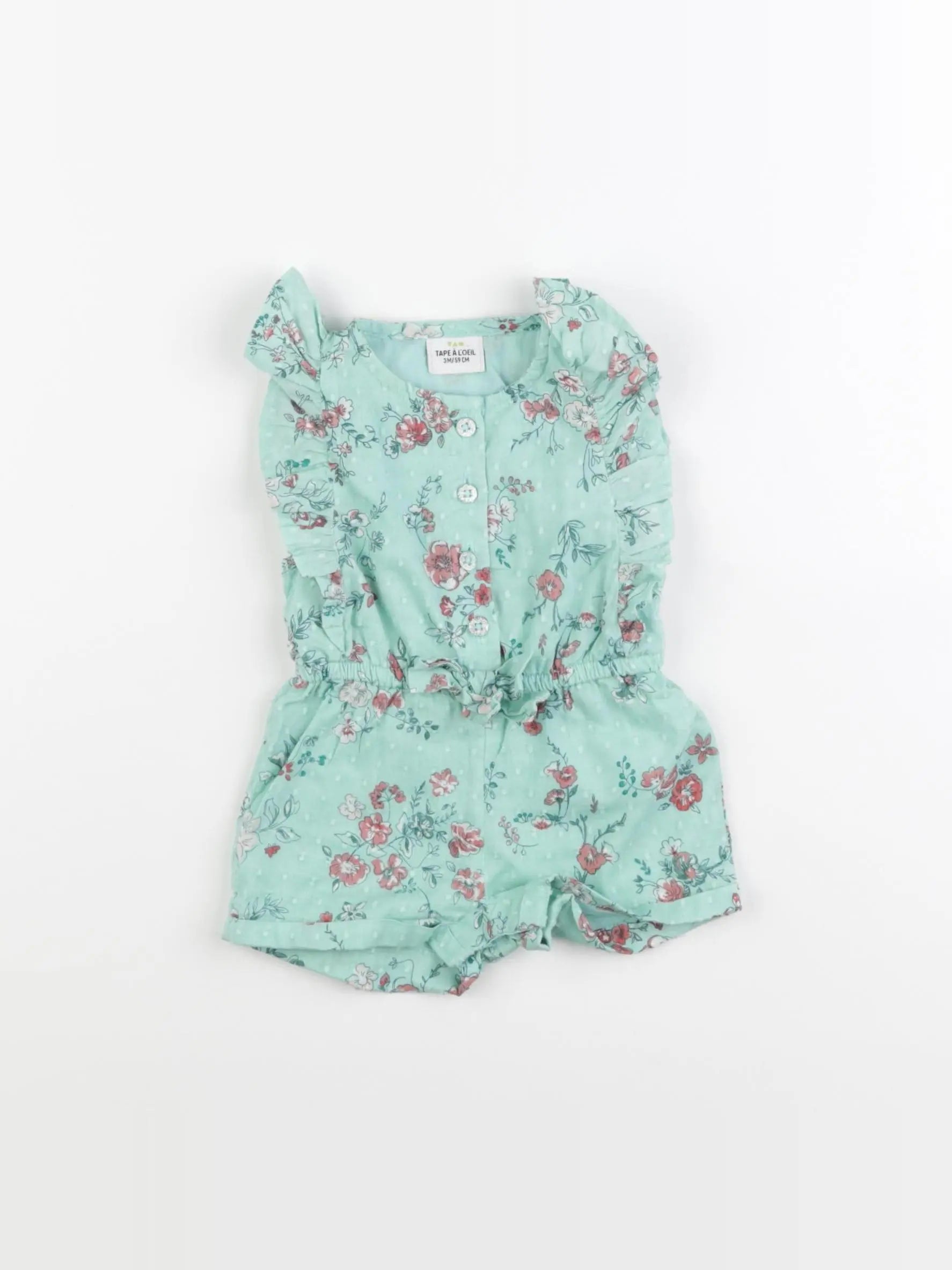 Tape à l'oeil - combinaison vert - 3 mois