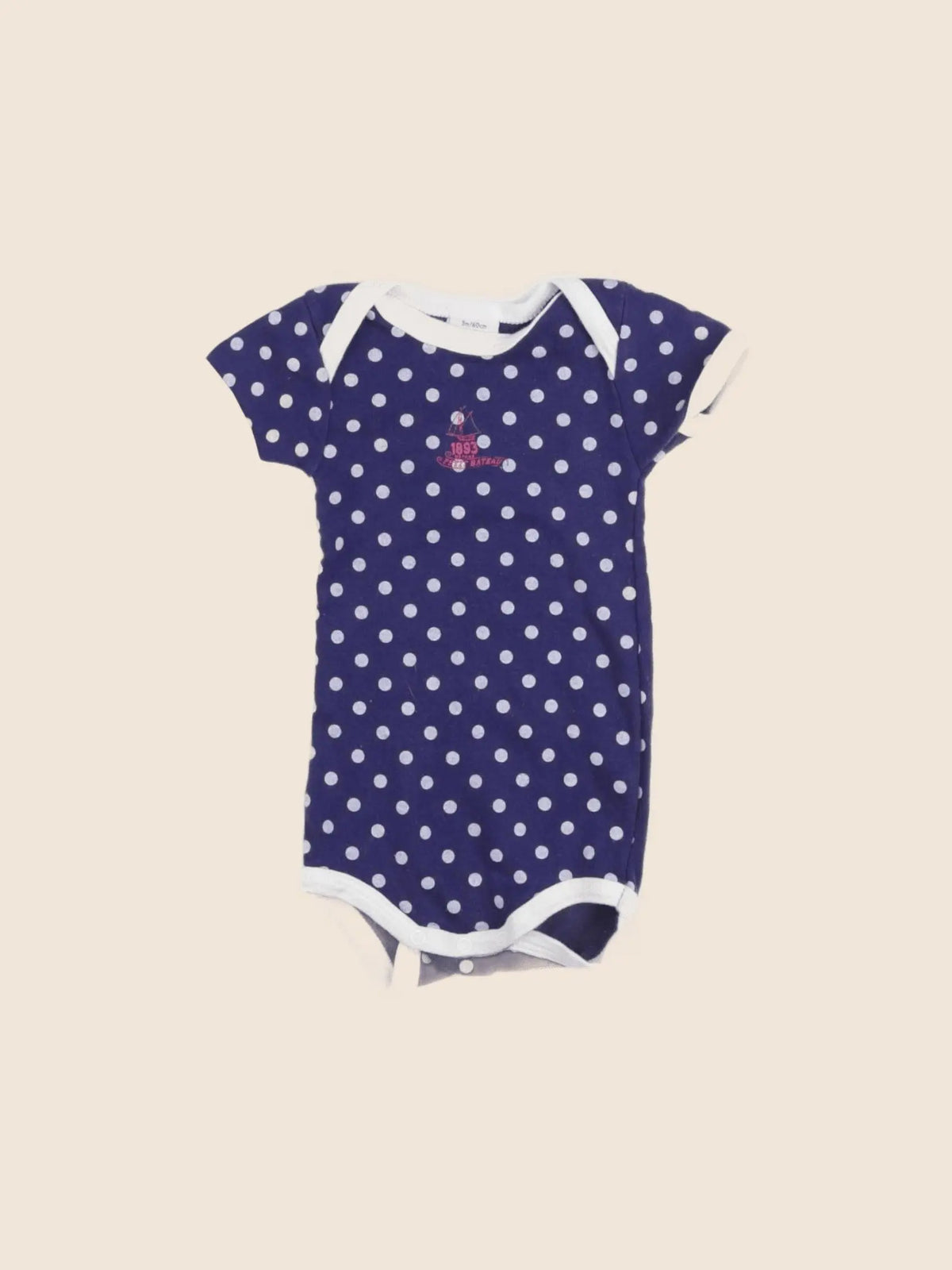 Petit Bateau - body bleu - 3 mois