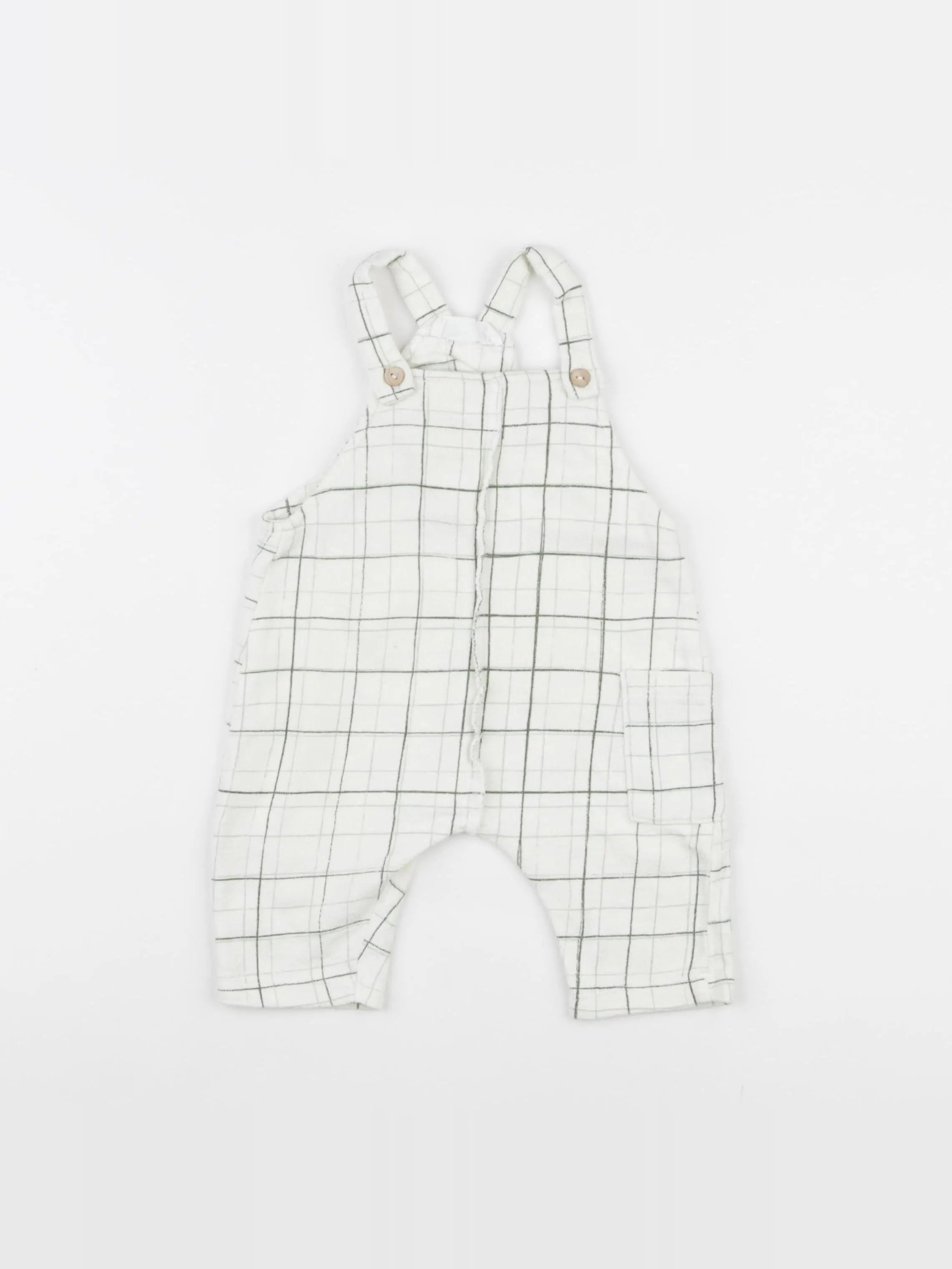 Zara - salopette vert - 1/3 mois