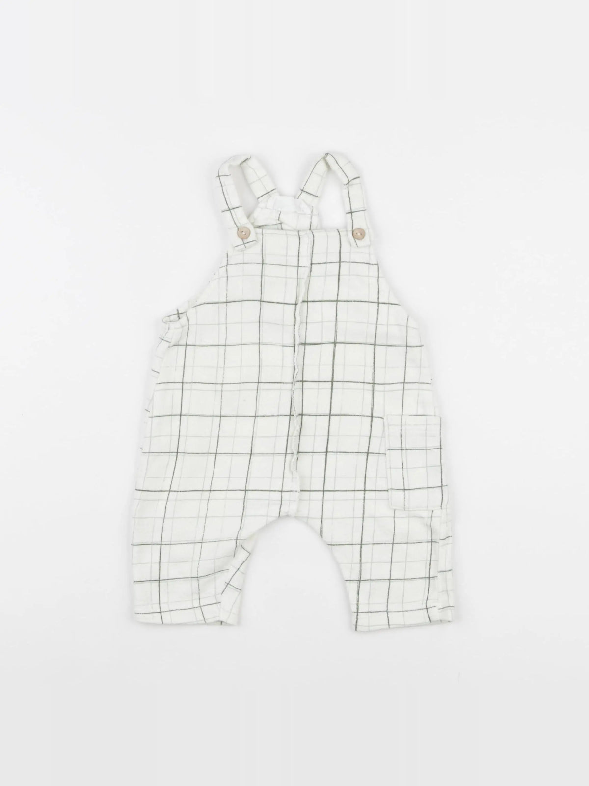 Zara - salopette vert - 1/3 mois