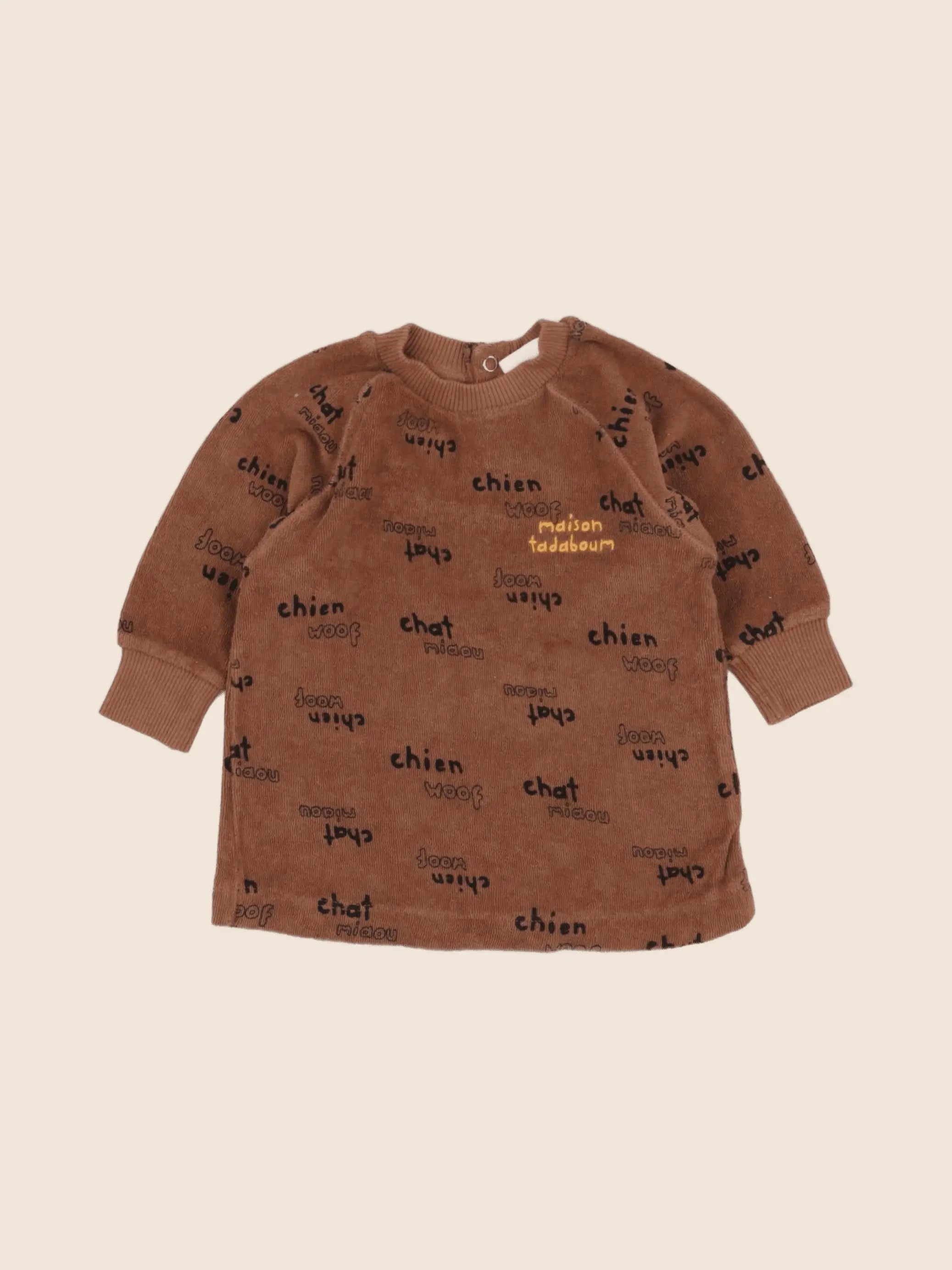 Maison Tadaboum - robe marron - 6 mois