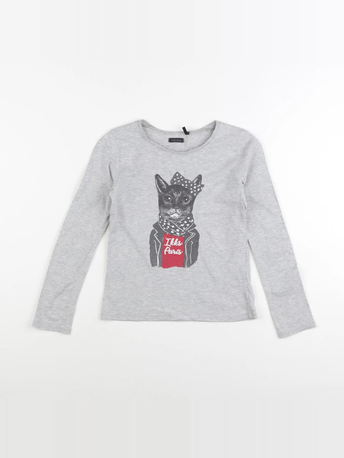 IKKS - tee-shirt gris - 8 ans