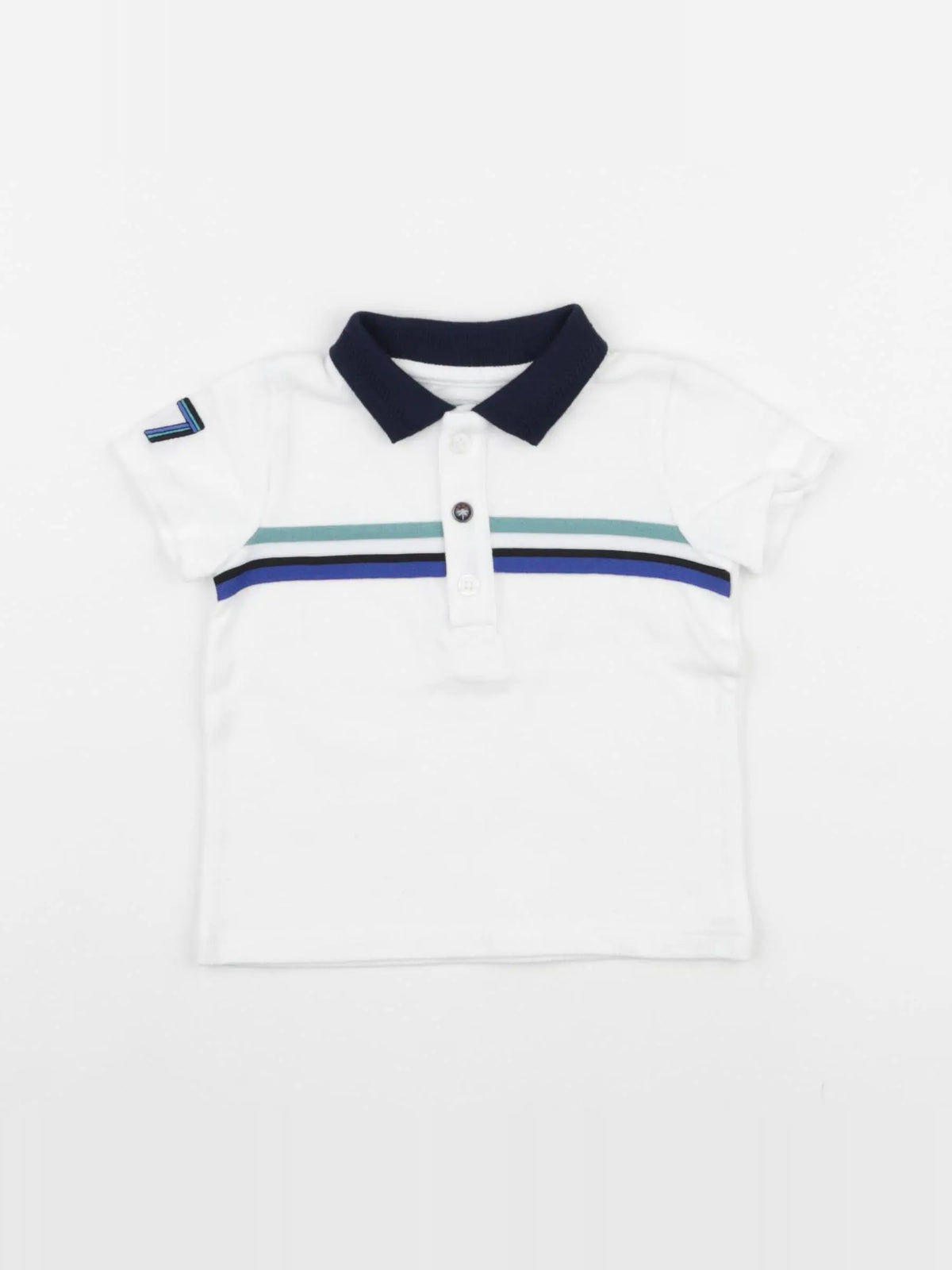 IKKS - polo blanc - 6 mois