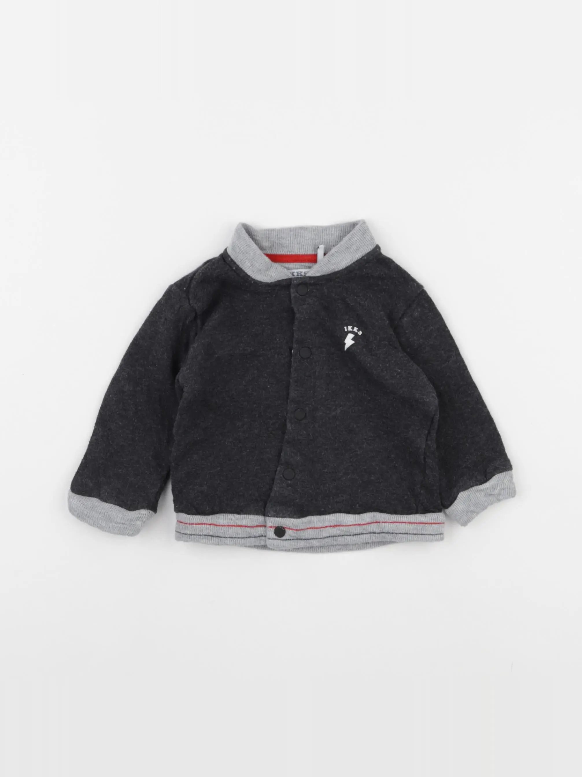 IKKS - sweat gris - 6 mois