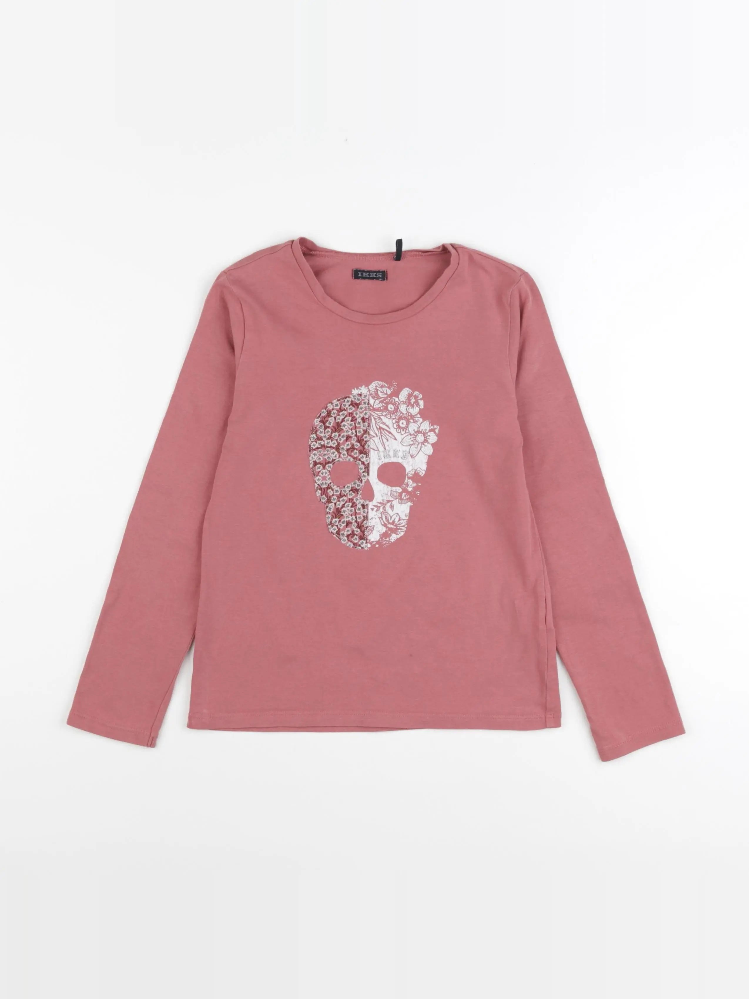 IKKS - tee-shirt rose - 8 ans