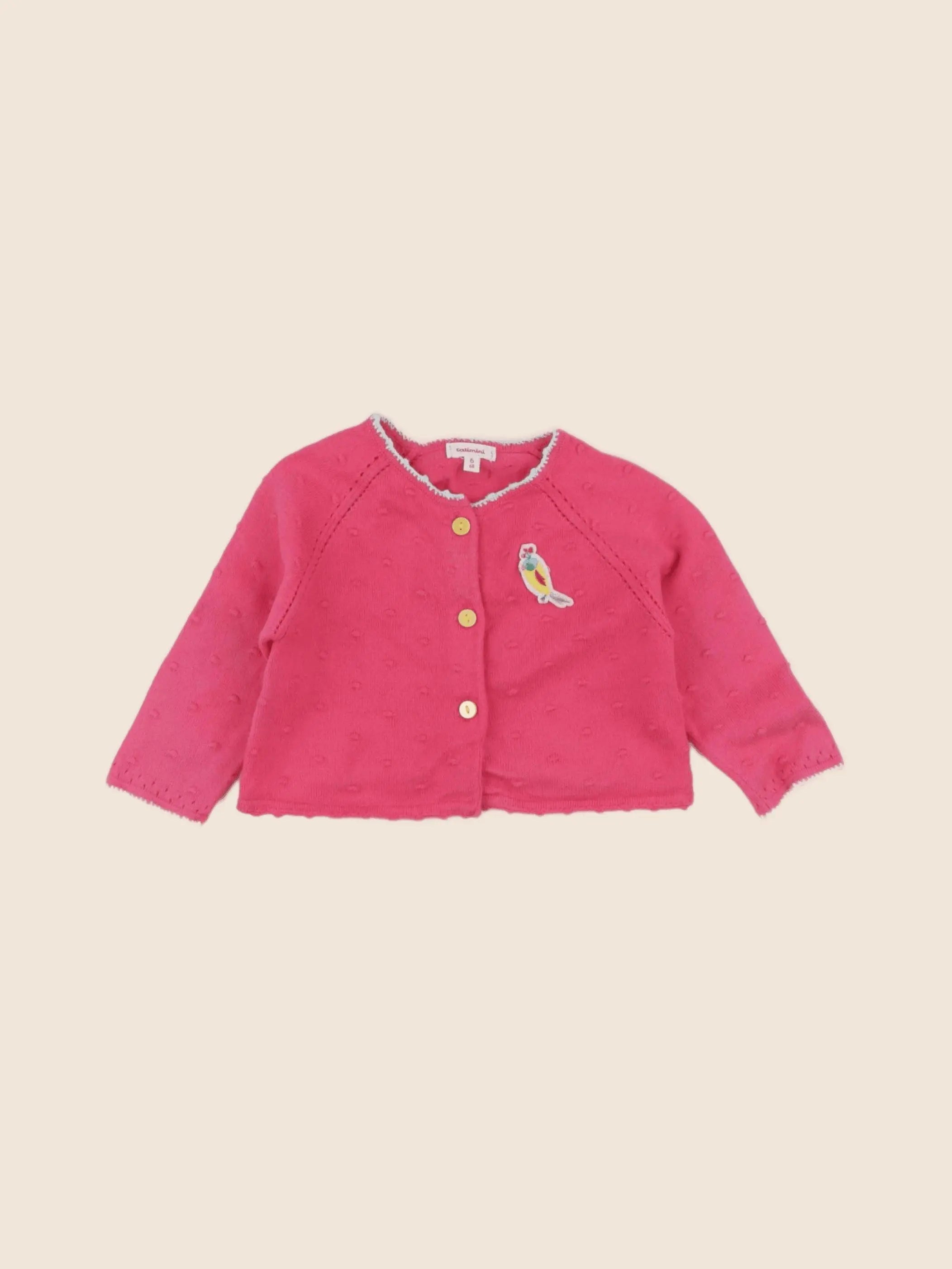 Catimini - gilet rose - 6 mois