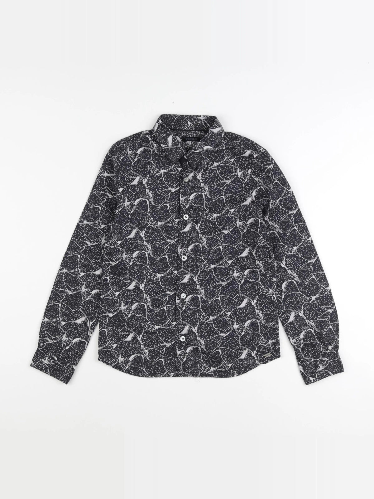 IKKS - chemise noir - 8 ans