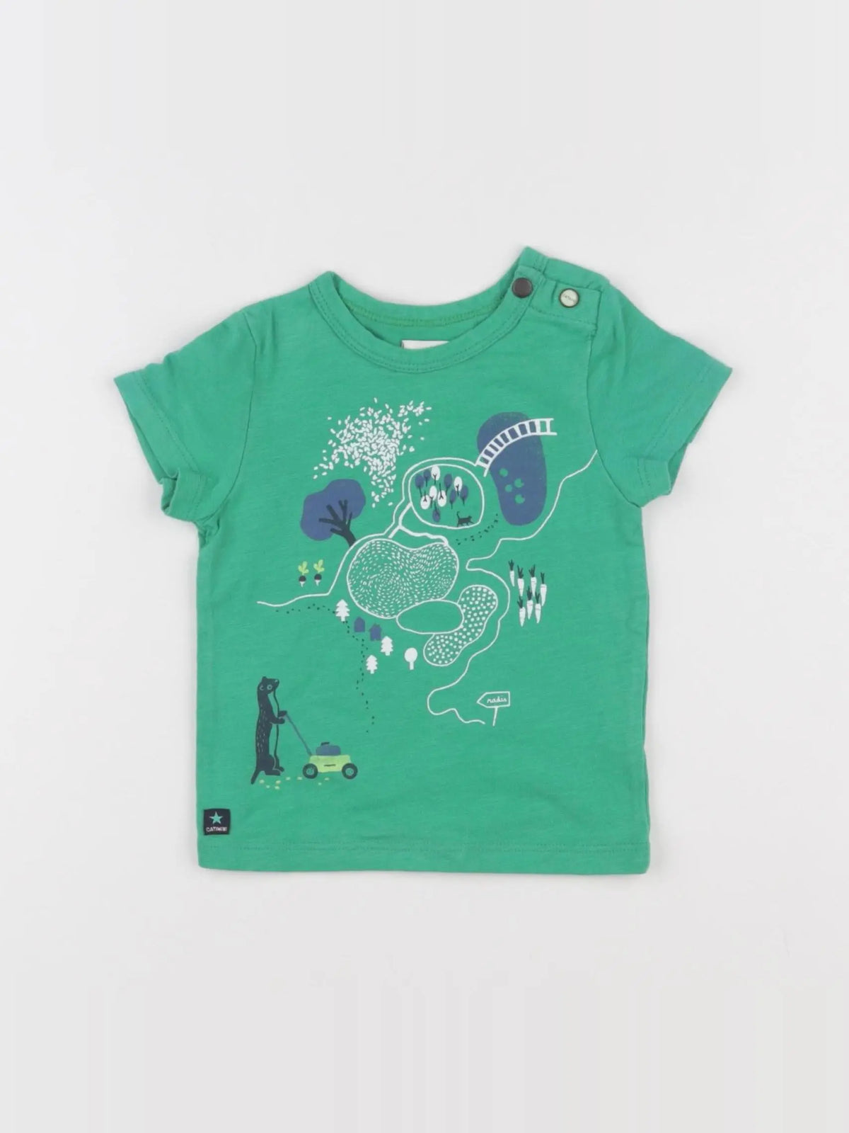 Catimini - tee-shirt vert - 6 mois