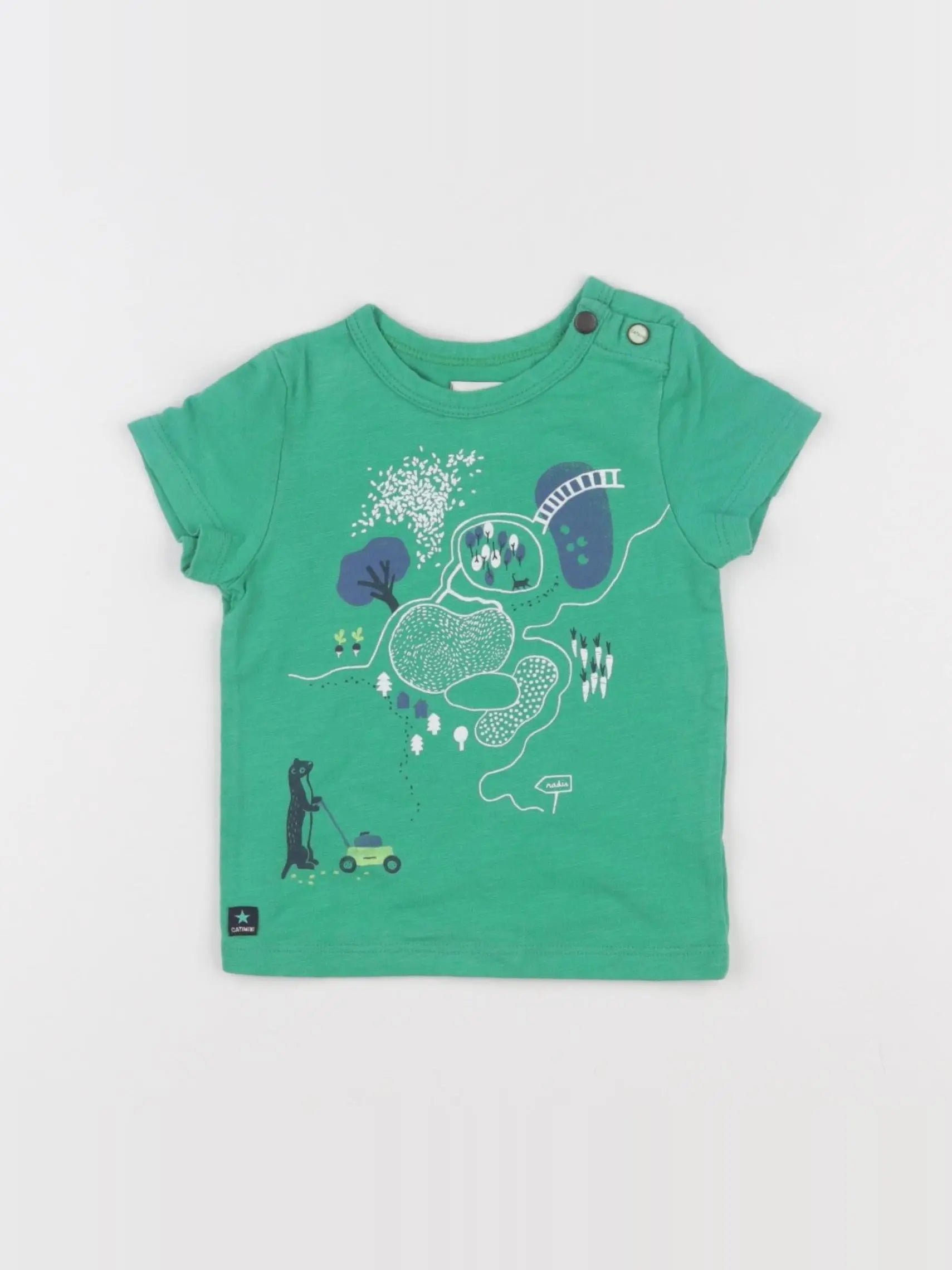 Catimini - tee-shirt vert - 6 mois