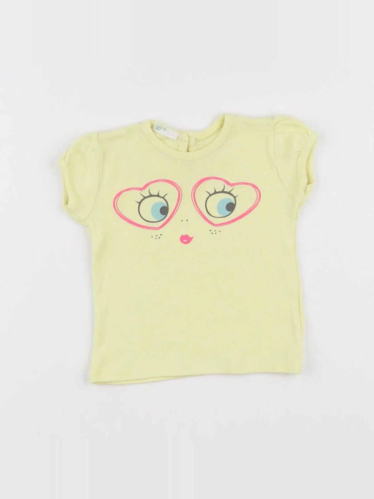 Benetton - tee-shirt jaune - 3 mois