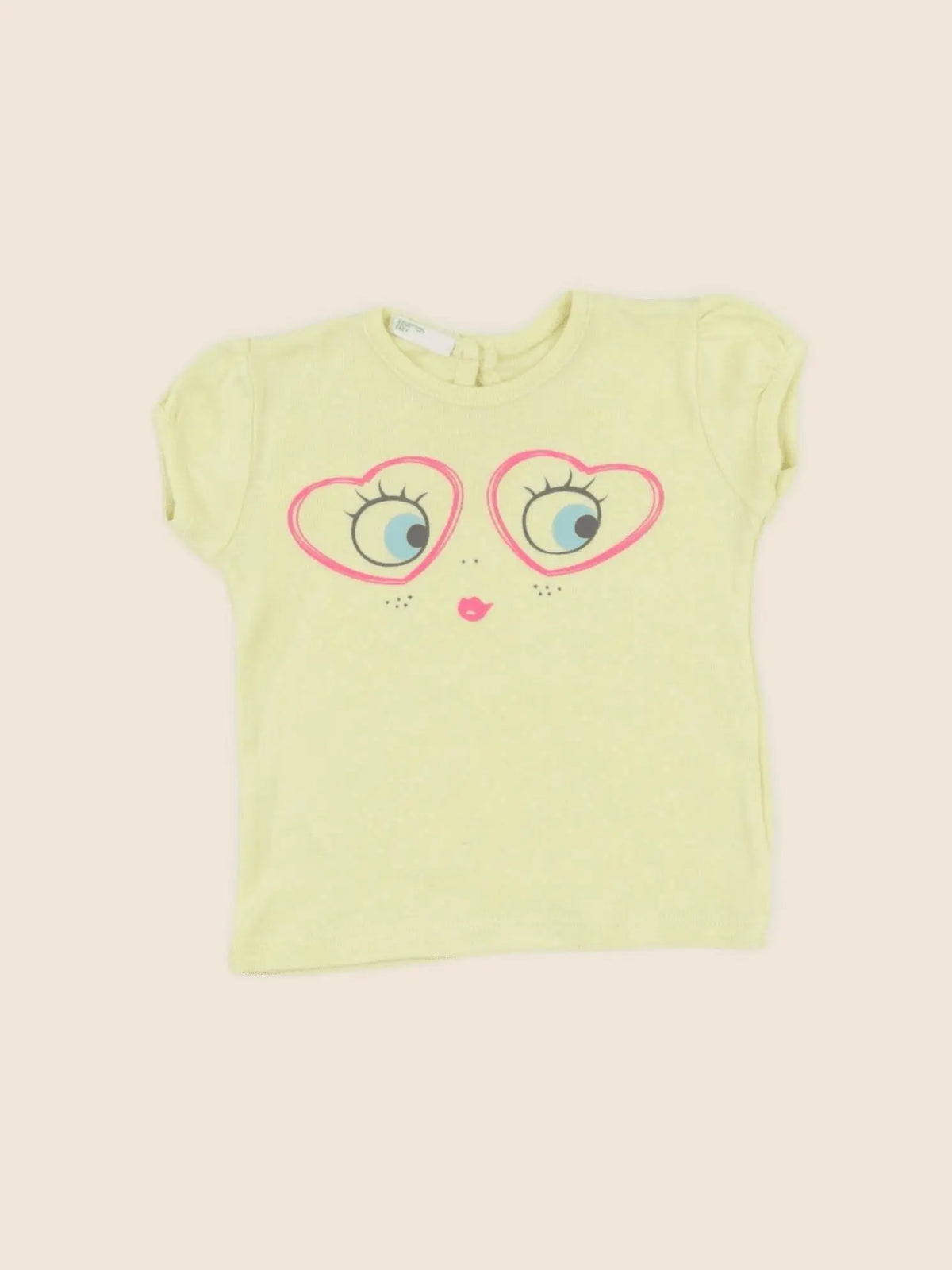 Benetton - tee-shirt jaune - 3 mois