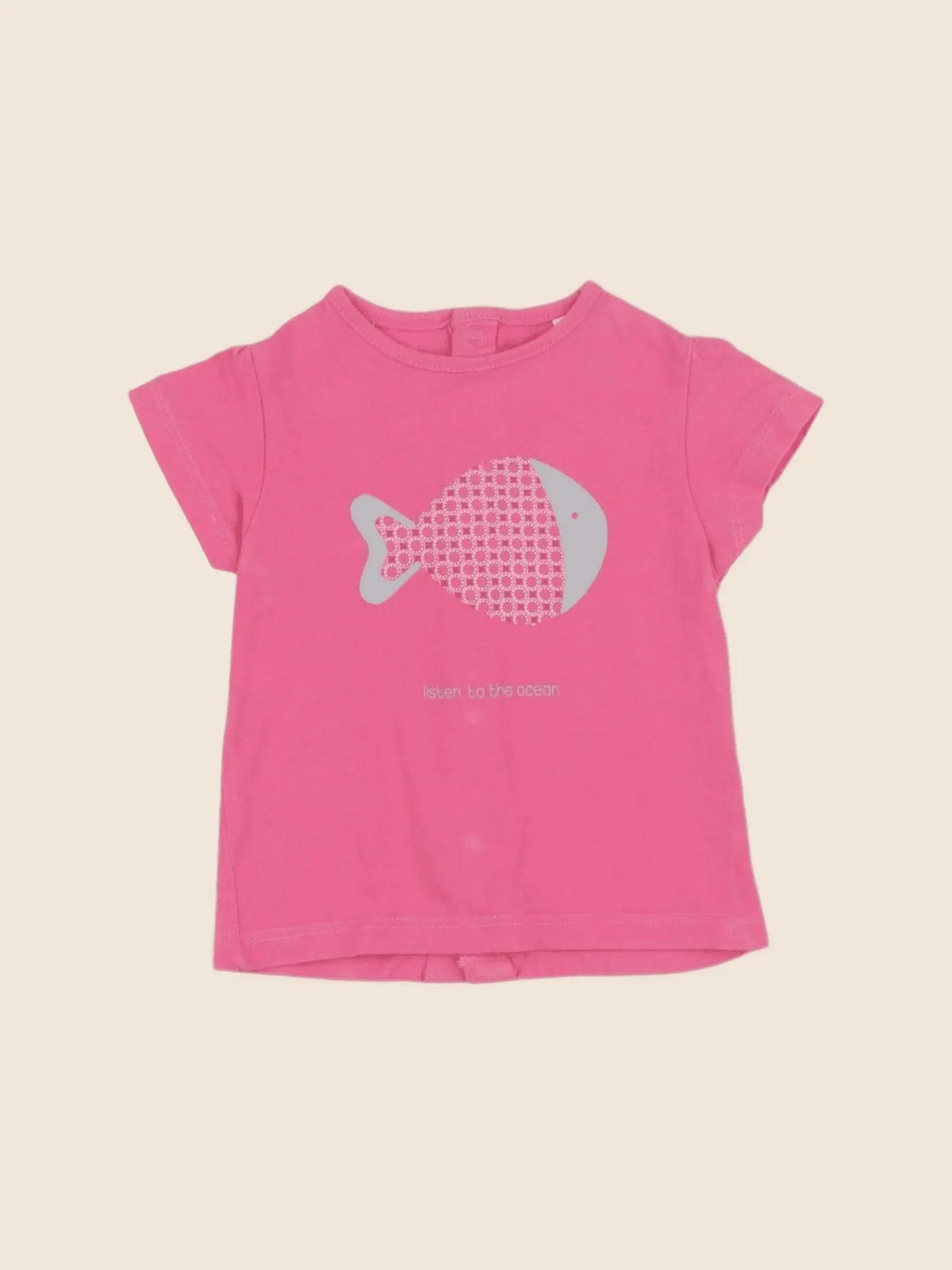 Obaïbi - tee-shirt rose - 6 mois