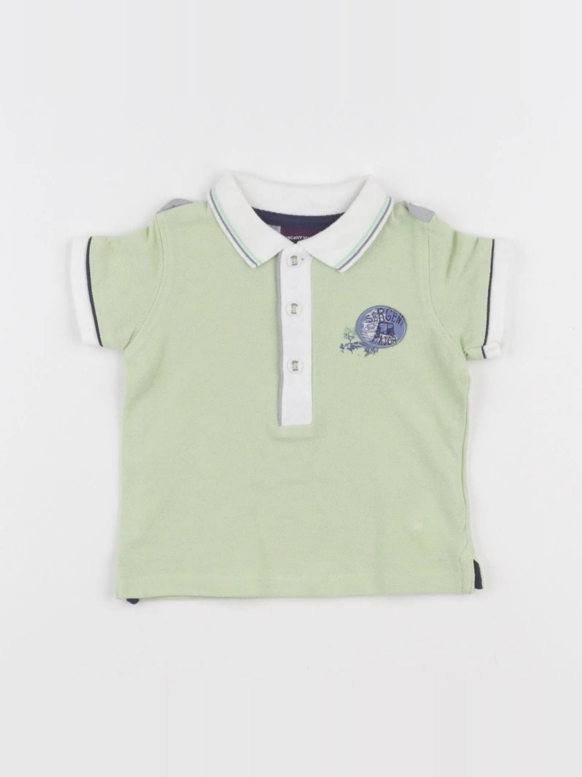 Sergent Major - polo vert - 3 mois