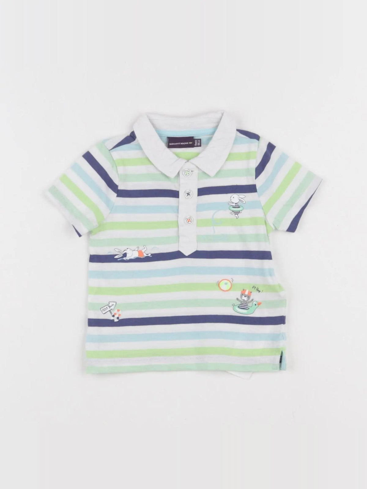 Sergent Major - polo multicolore - 6 mois