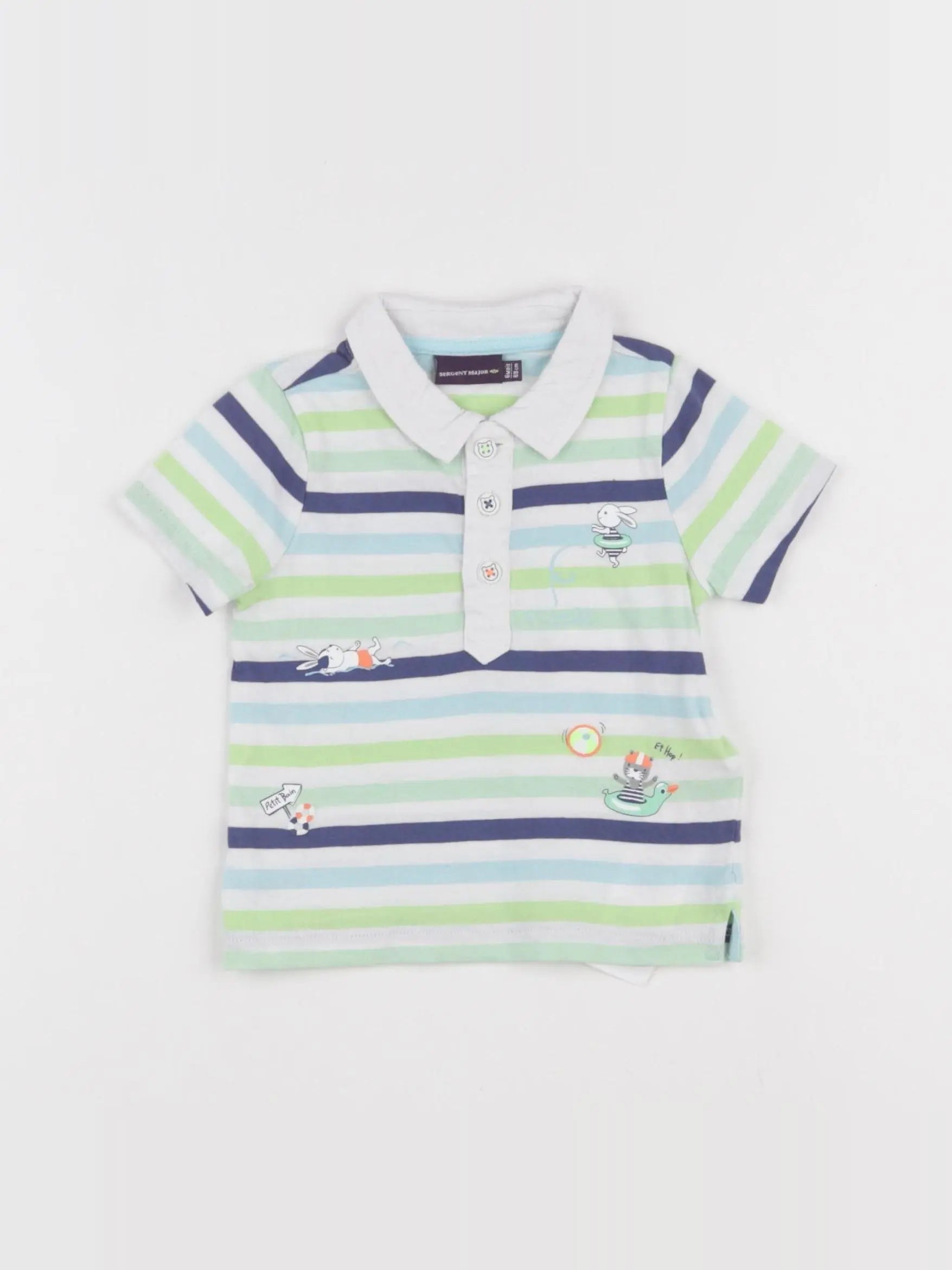 Sergent Major - polo multicolore - 6 mois