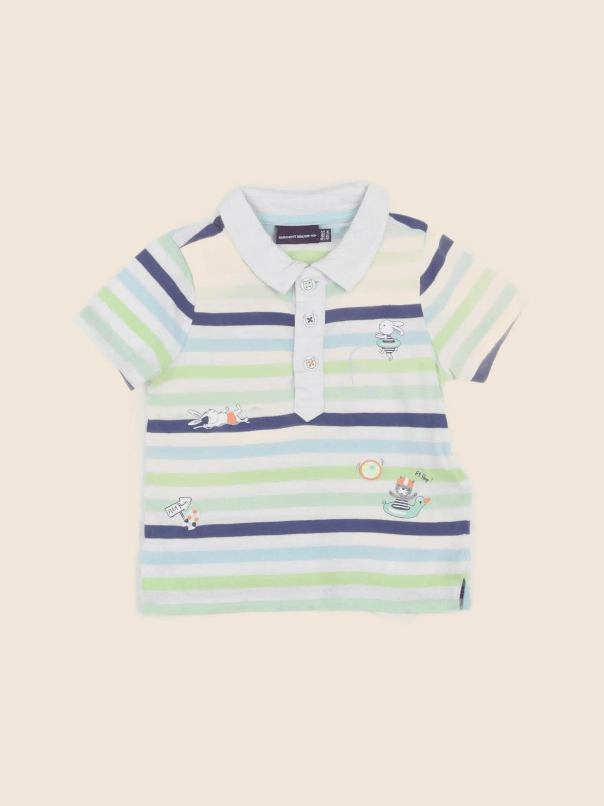 Sergent Major - polo multicolore - 6 mois