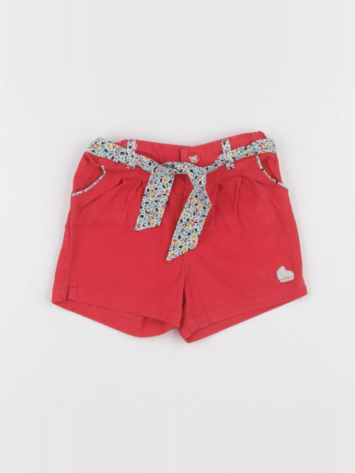 Sergent Major - short rouge - 12 mois