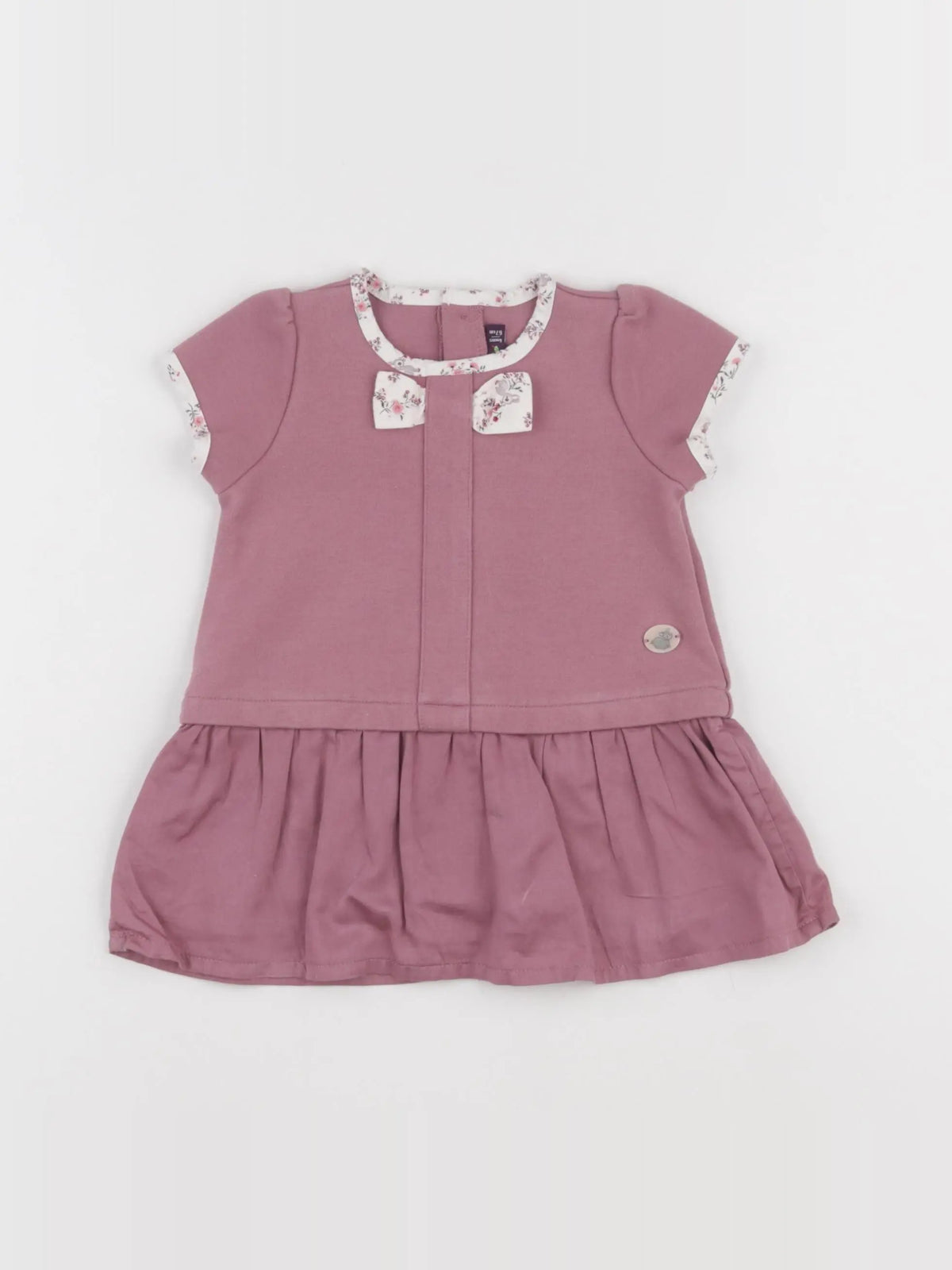 Sergent Major - robe violet - 6 mois