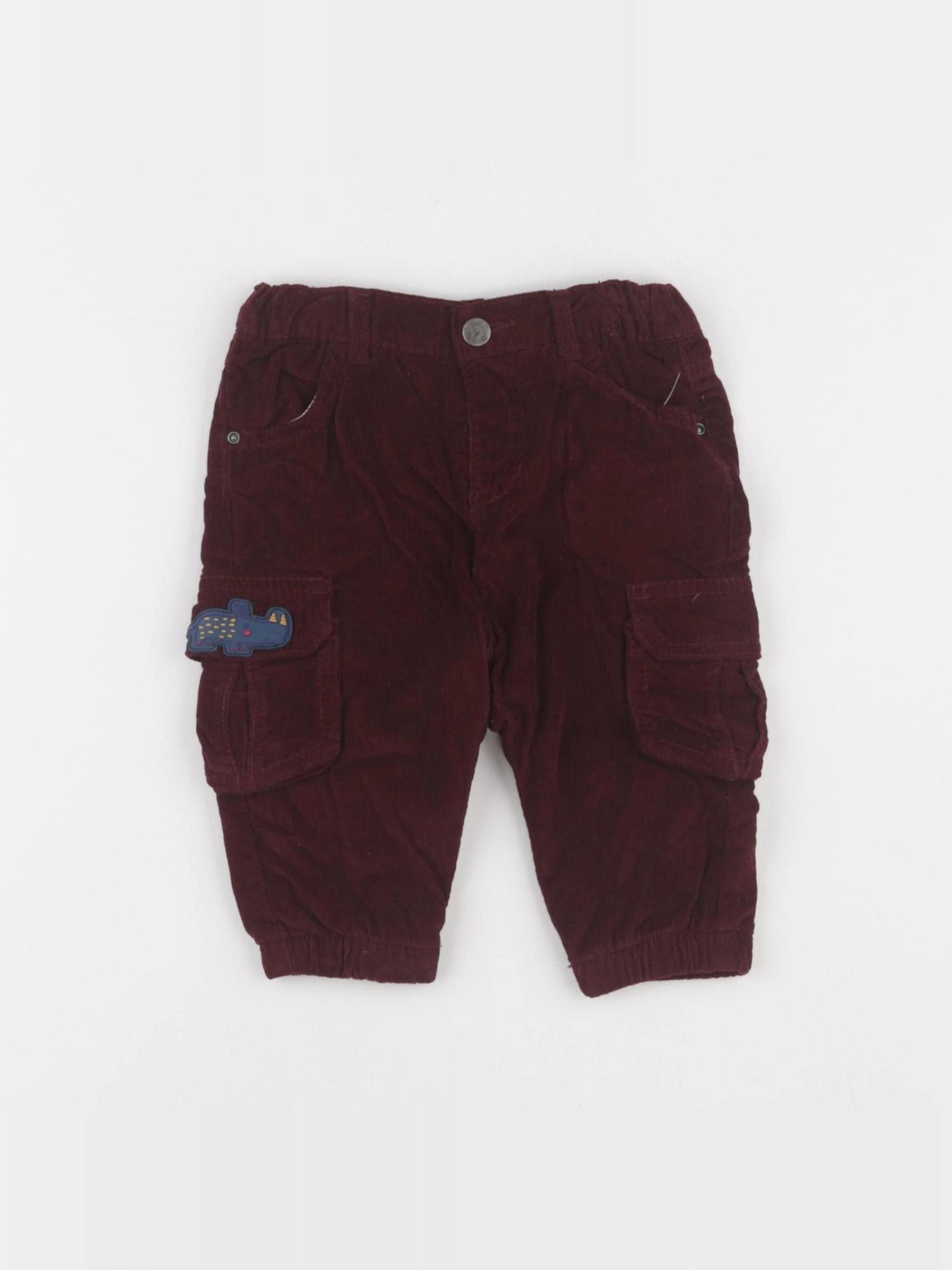 DPAM - pantalon rouge - 6 mois