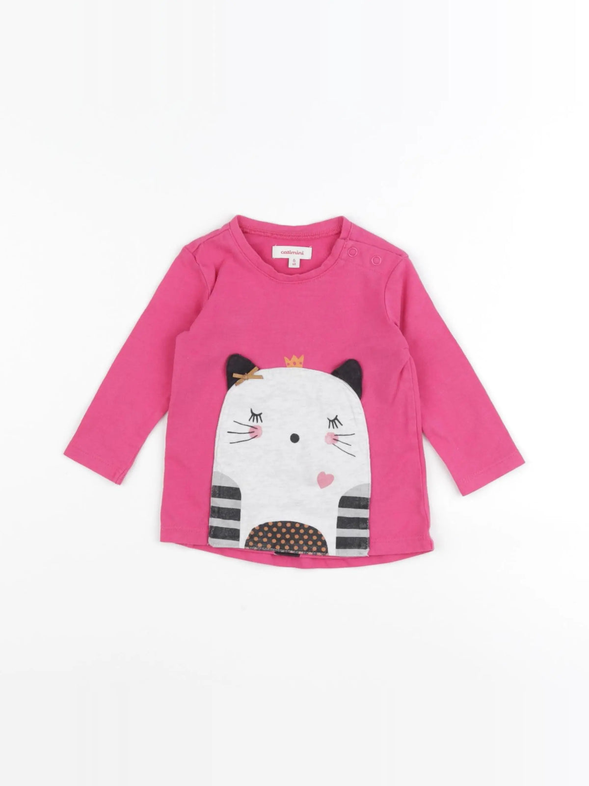 Catimini - tee-shirt rose - 6 mois