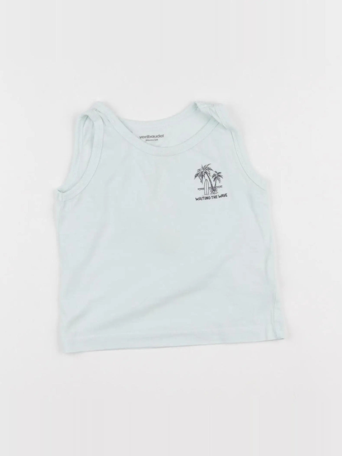 Vertbaudet - débardeur bleu - 2 ans