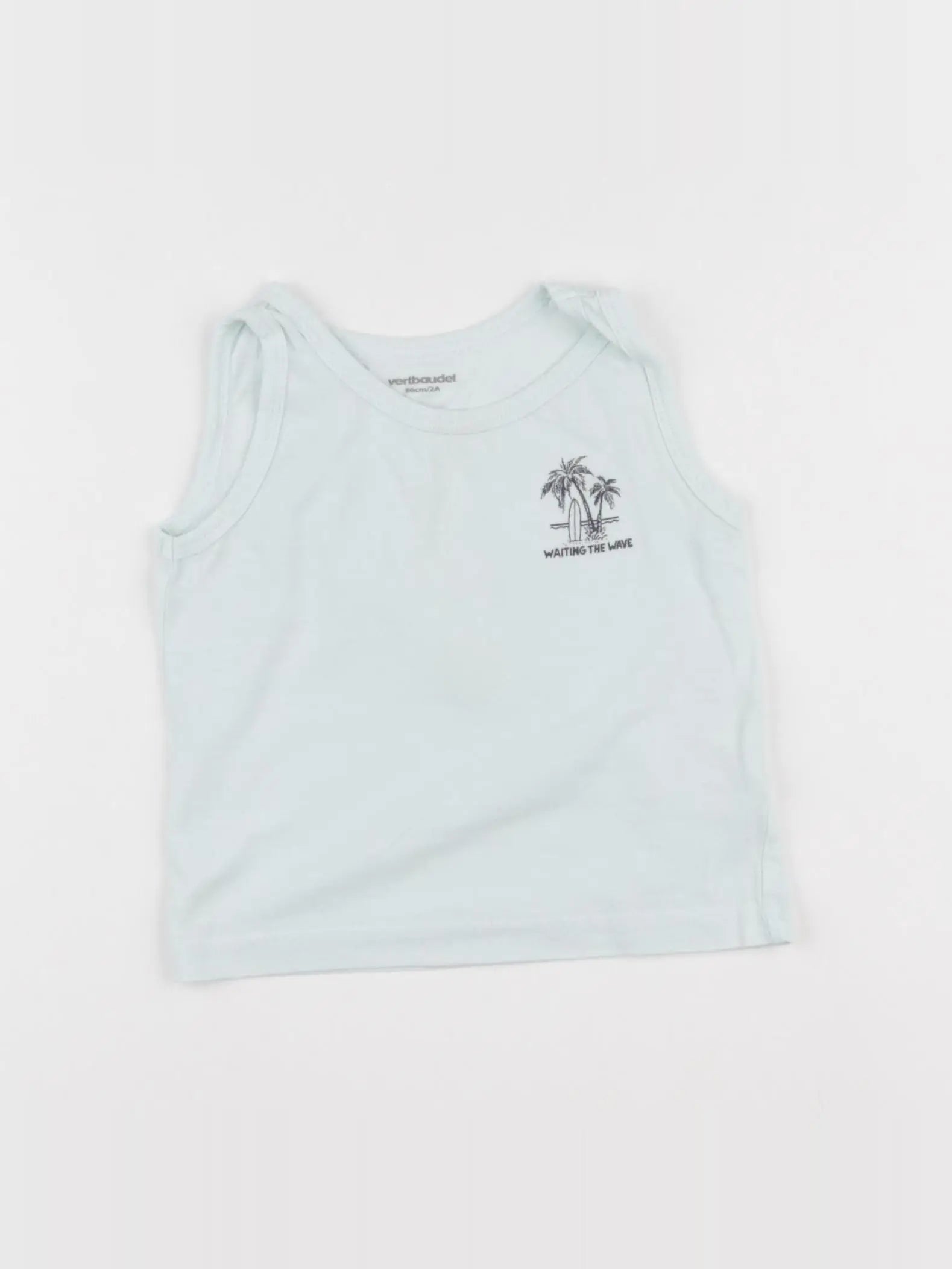 Vertbaudet - débardeur bleu - 2 ans