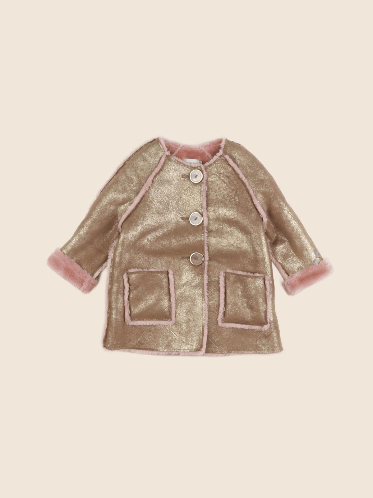 Catimini - veste rose, or - 12 mois